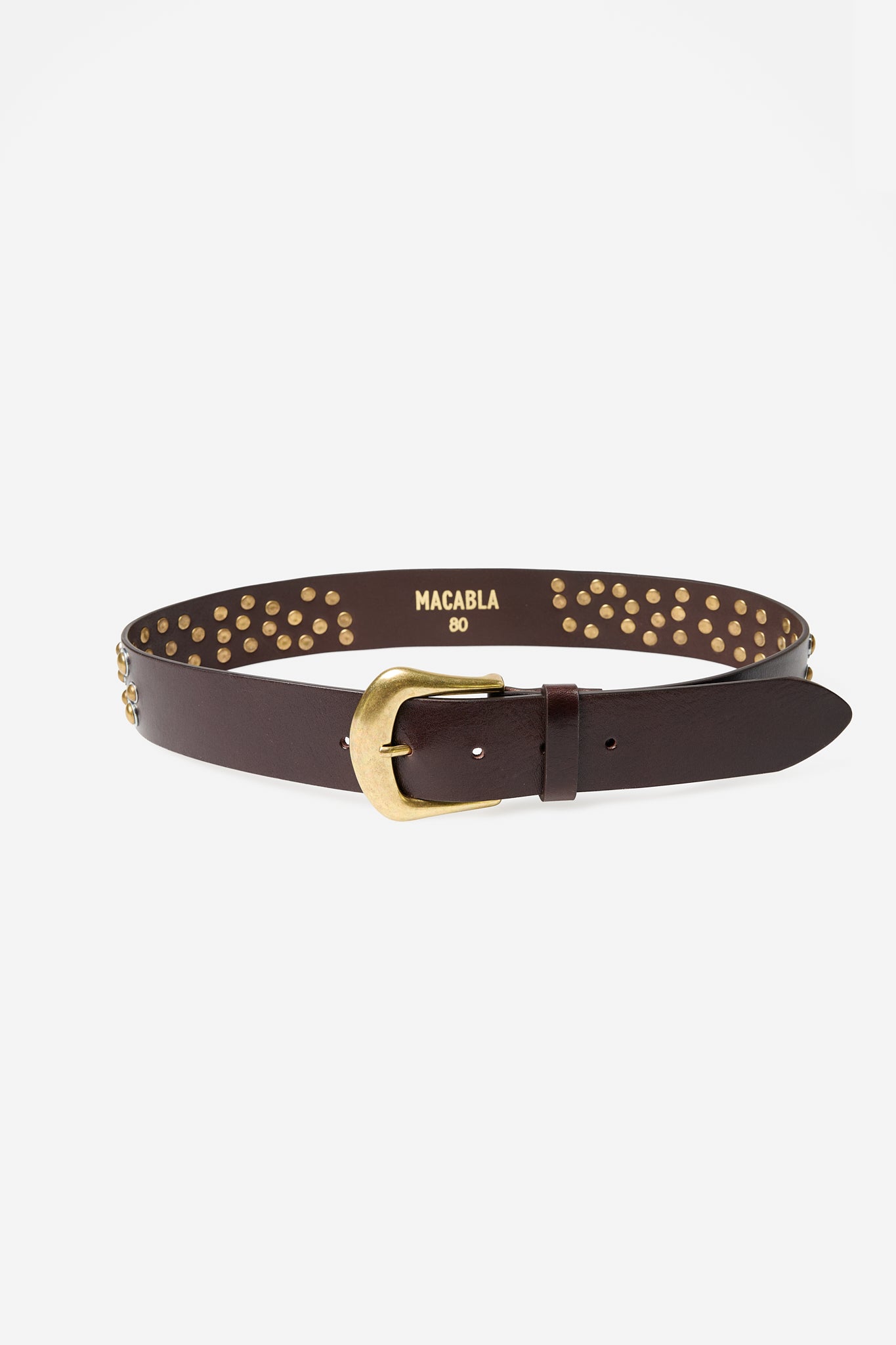 Brown Studded Belt
