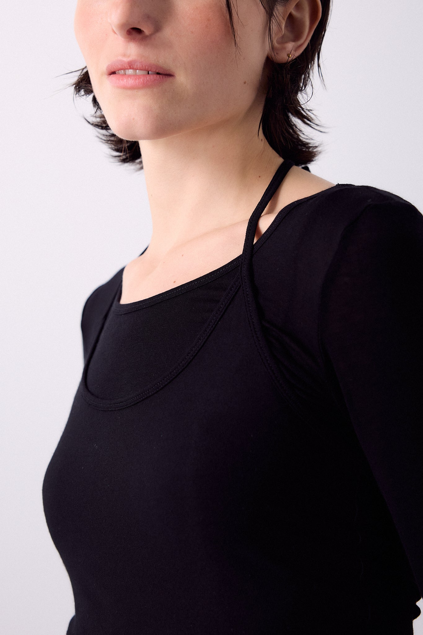 Black Overlay Top