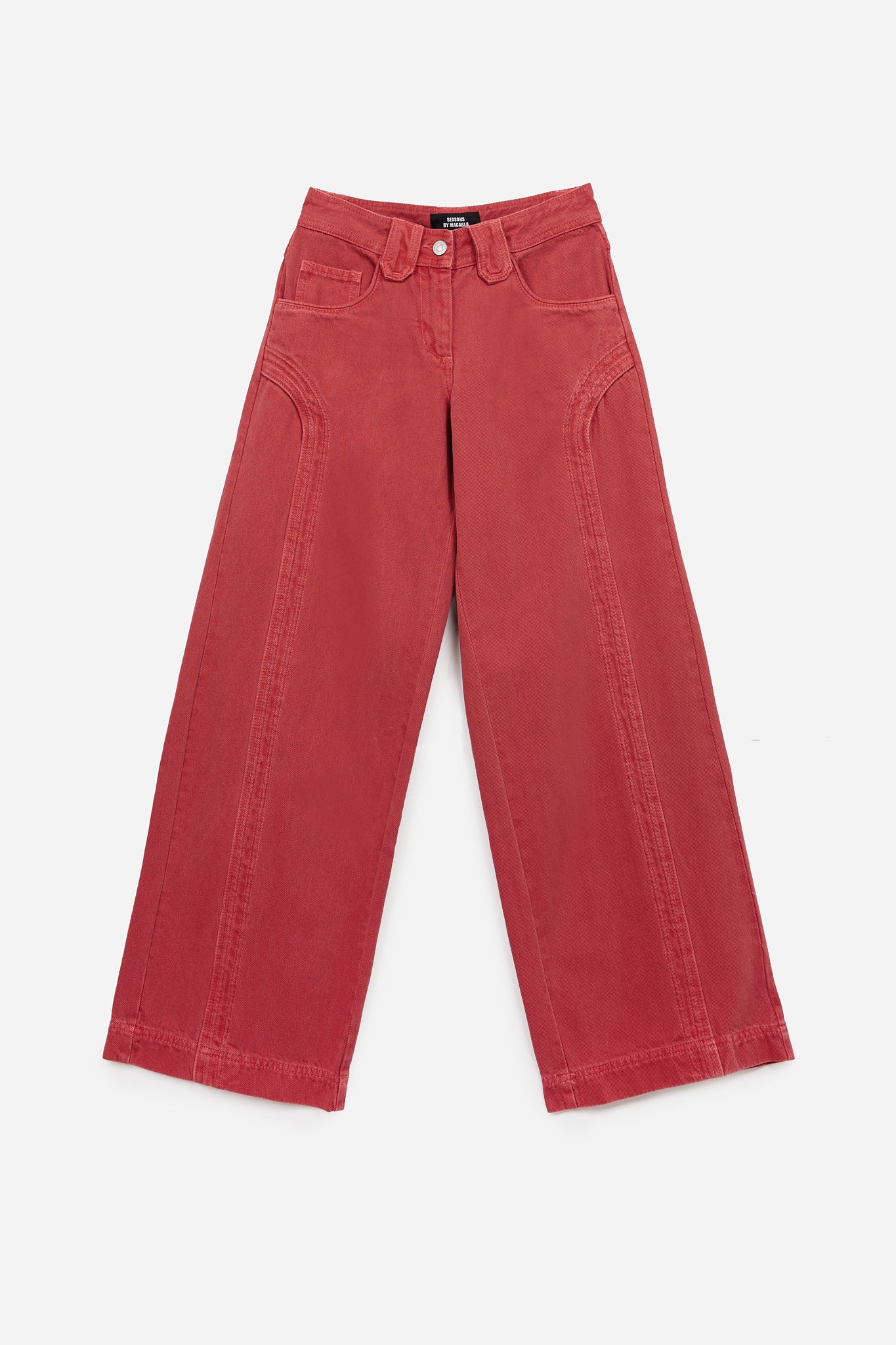 Straight Red Trousers
