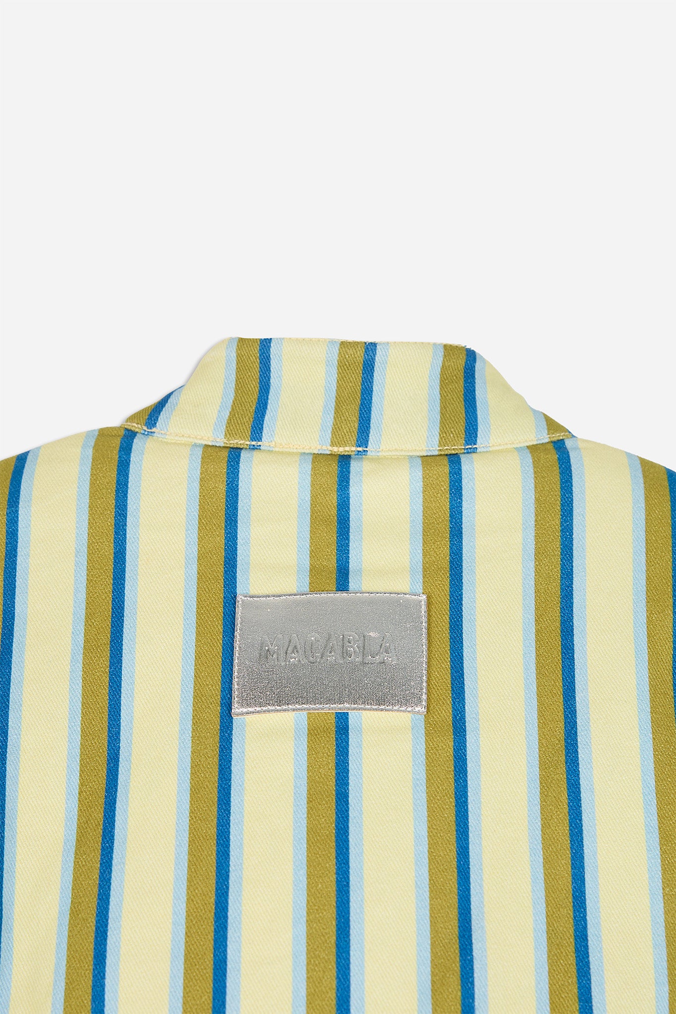 Bomber Yellow Stripe Print