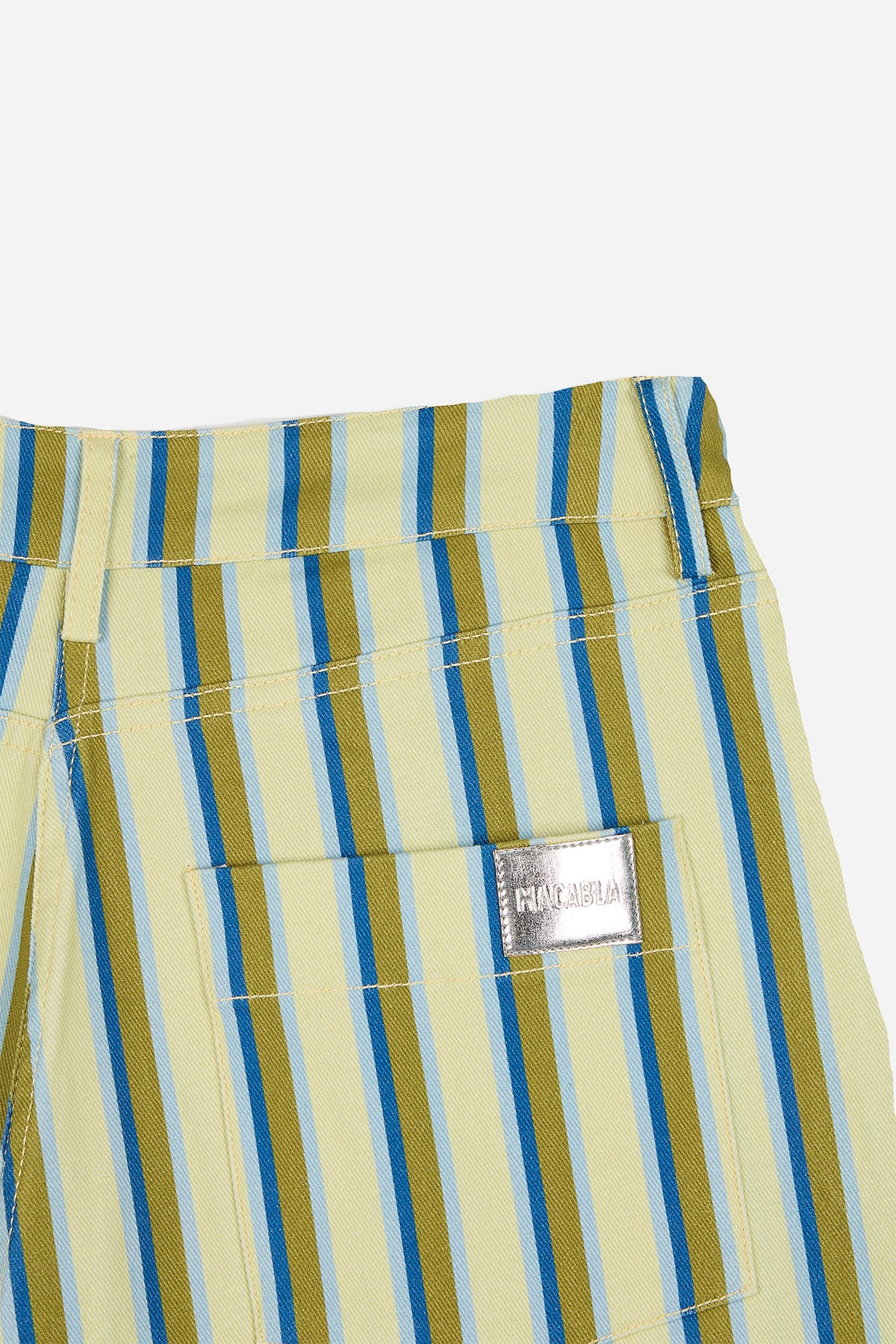 Balloon Trousers Yellow Stripe Print