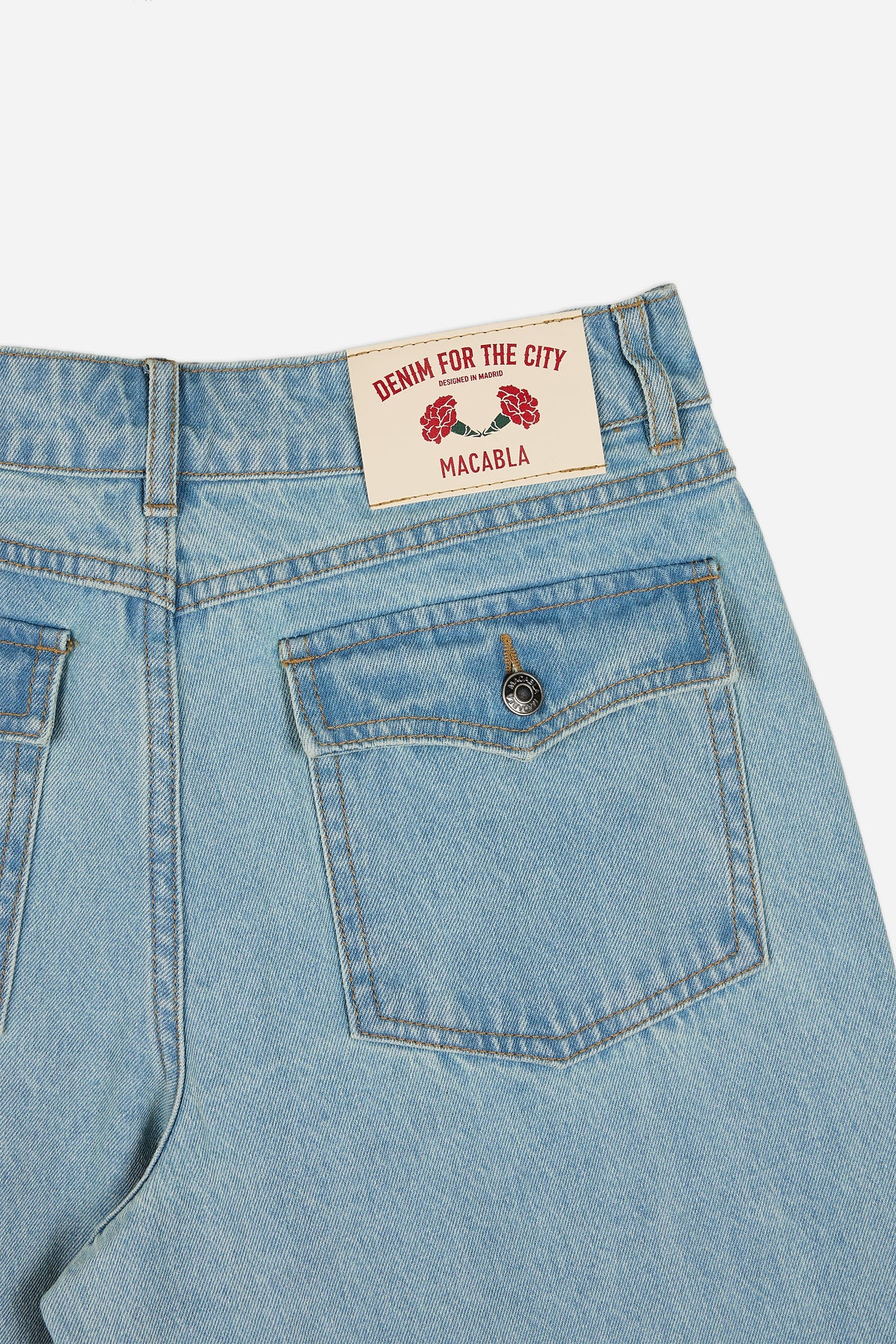 Jeans Tiro Medio Azul