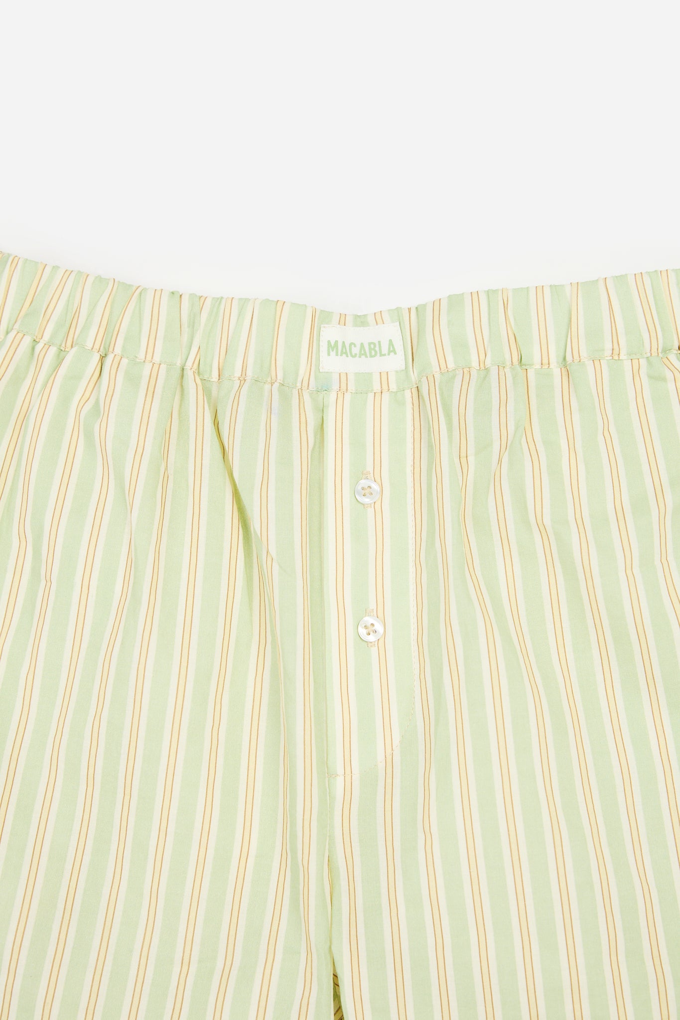 Short de pyjama Rayures Vertes