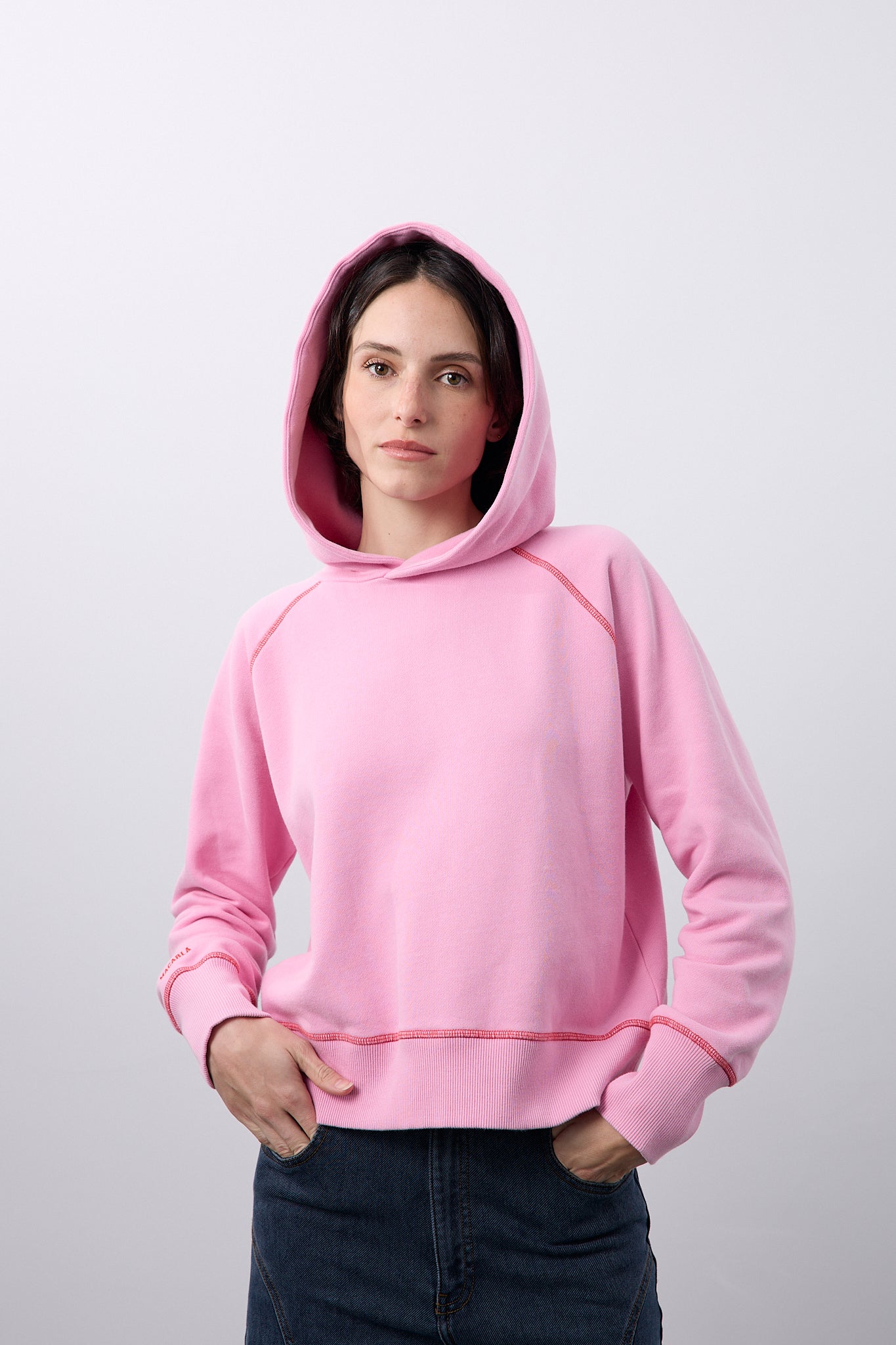 Sweat à capuche Rose