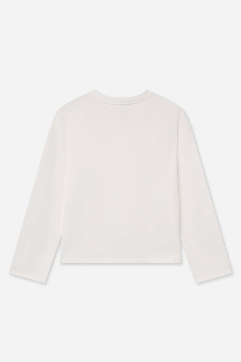 Camiseta Algodón Manga Larga Blanca
