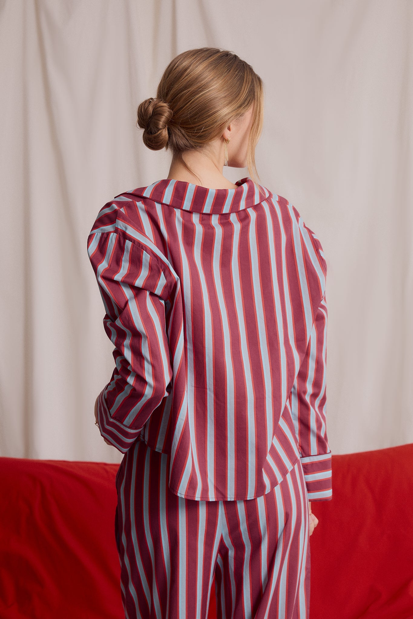 Burgundy Blue Pyjamas