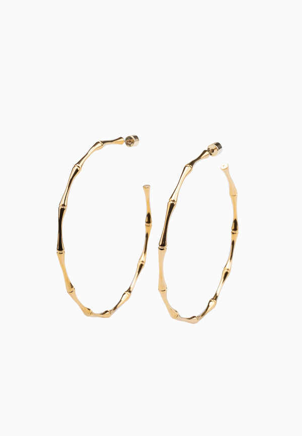 Large Bamboo Hoops (Pair)