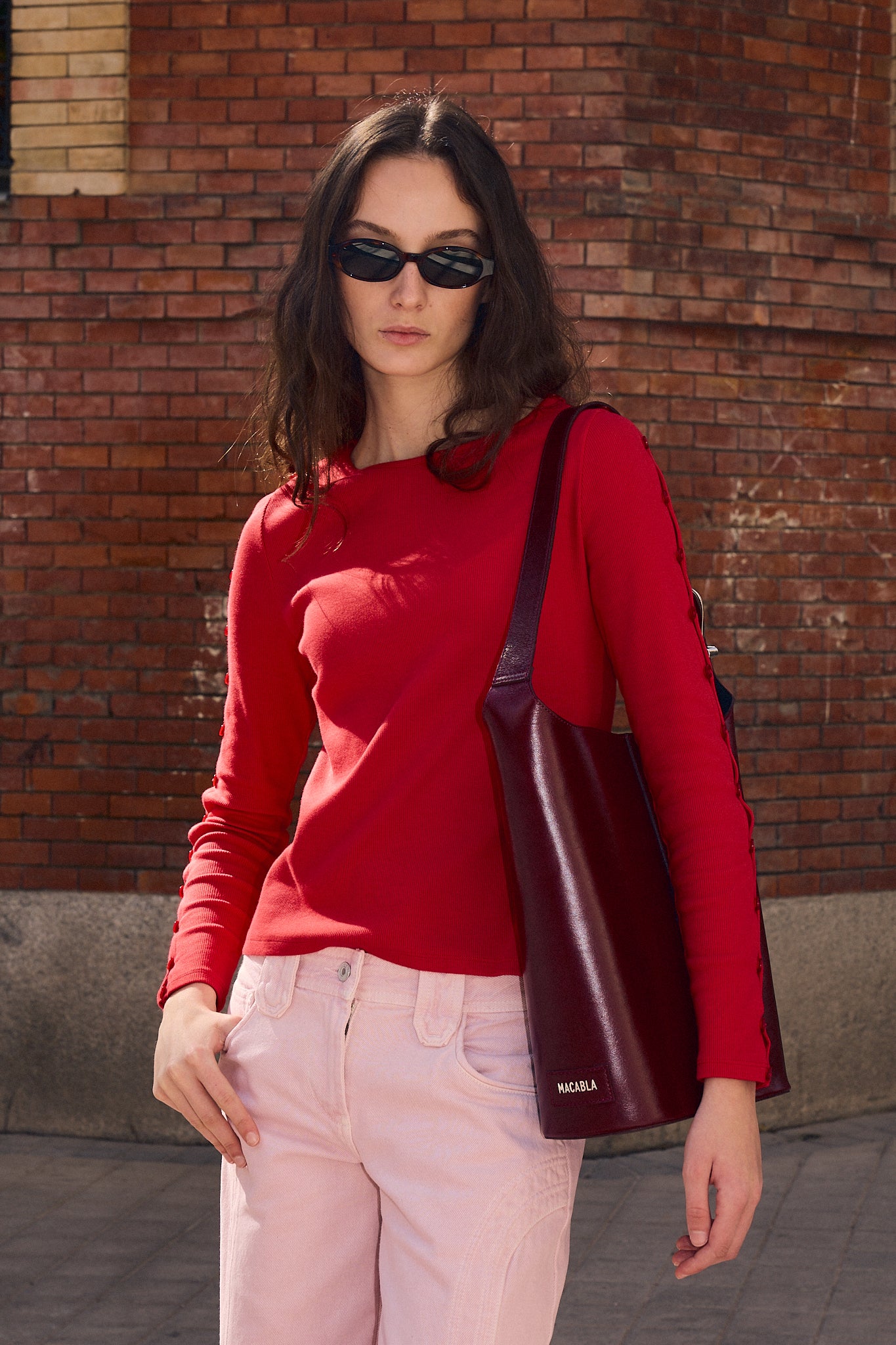 Bolso Saco Burgundy