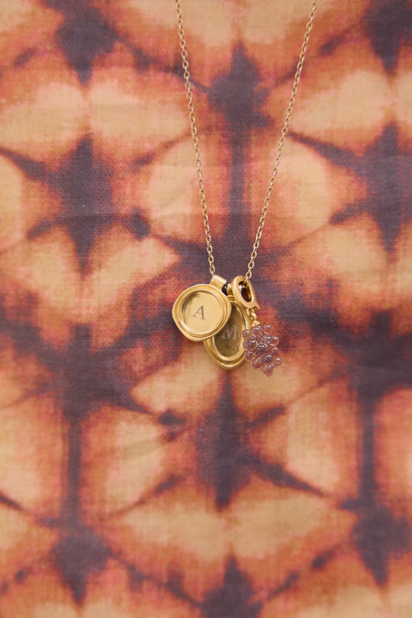 Pendentif Double Ovale Irrégulier