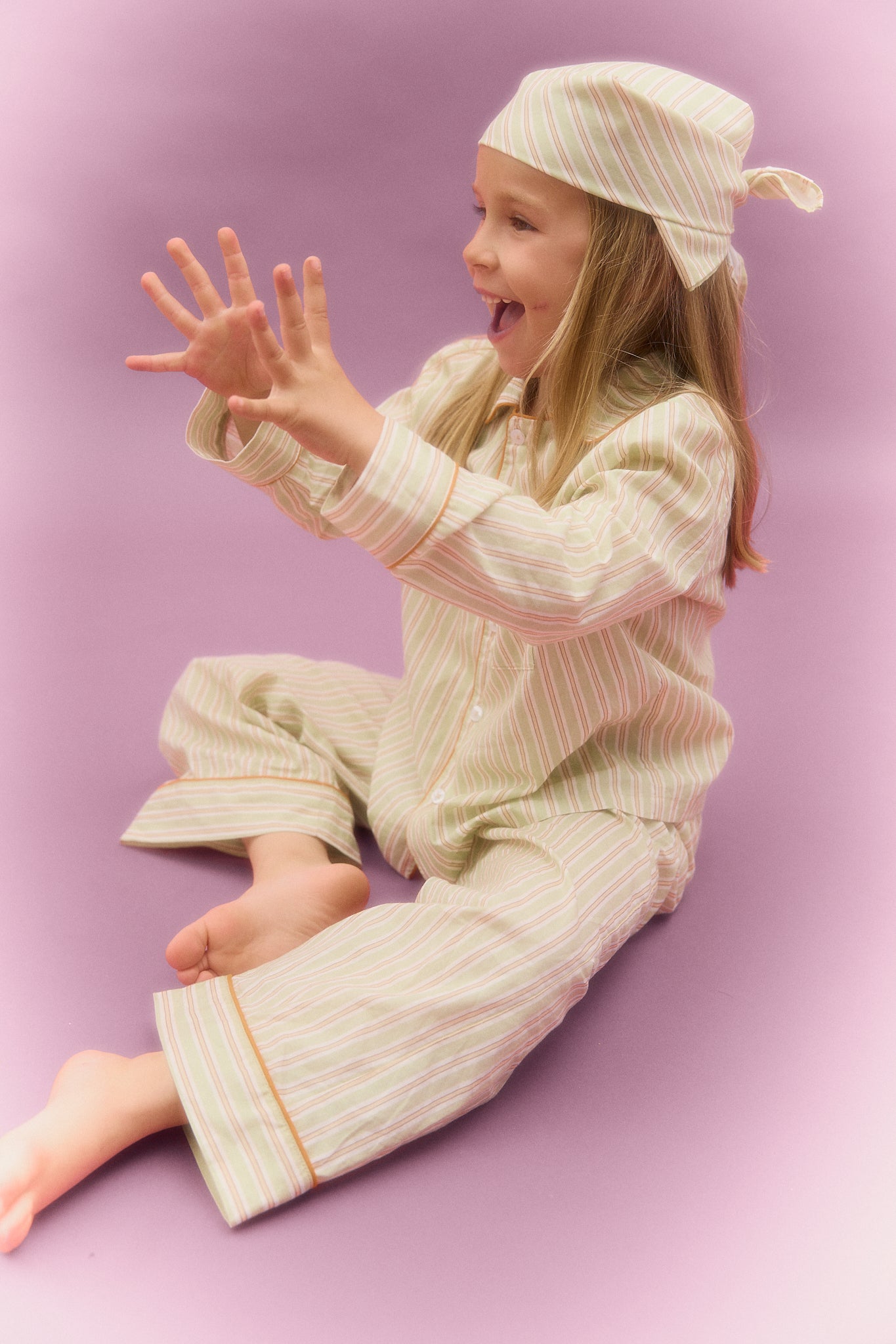 Pyjama Rayé Vert Kids