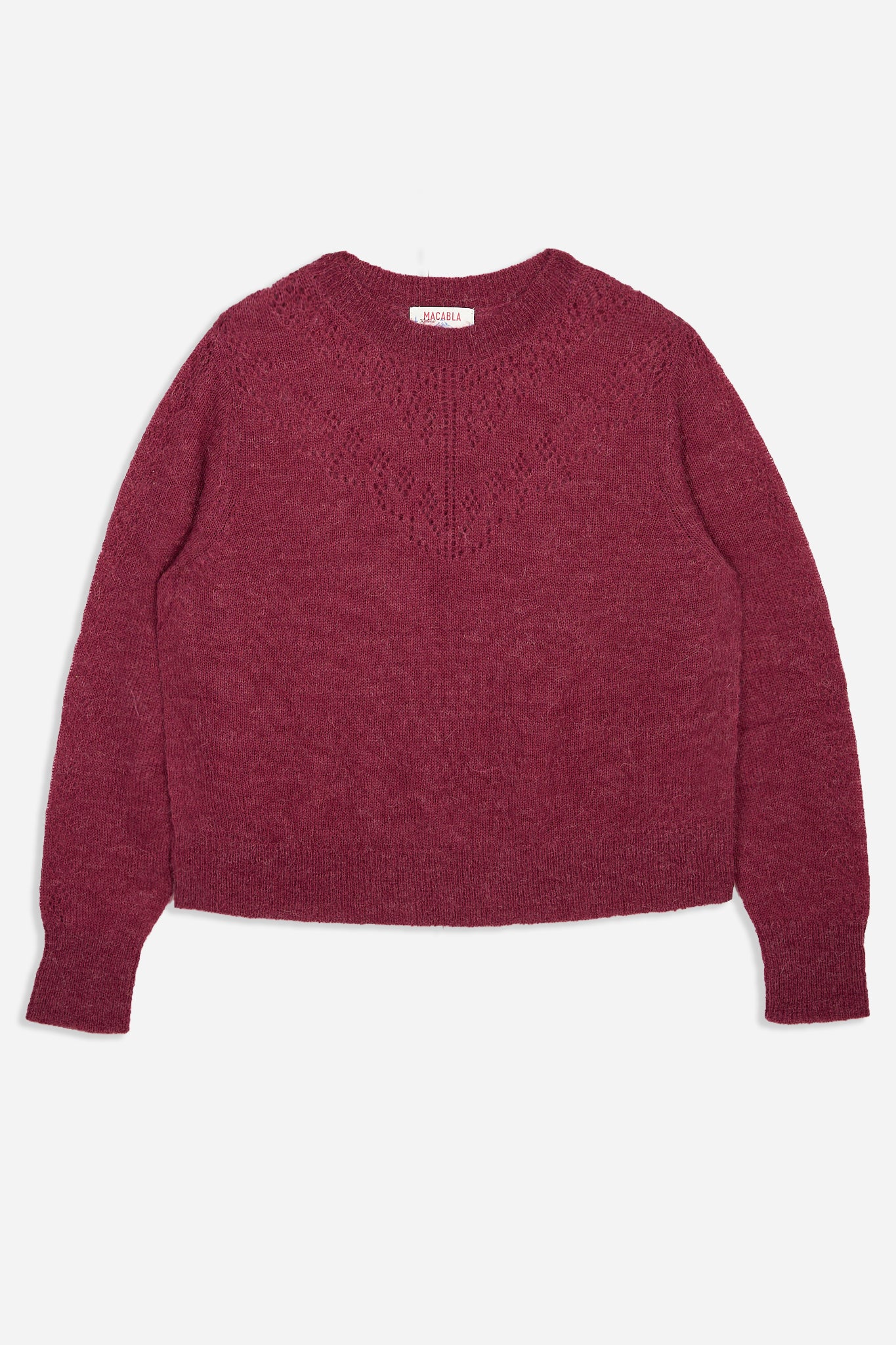 Jersey Pointelle Berenjena