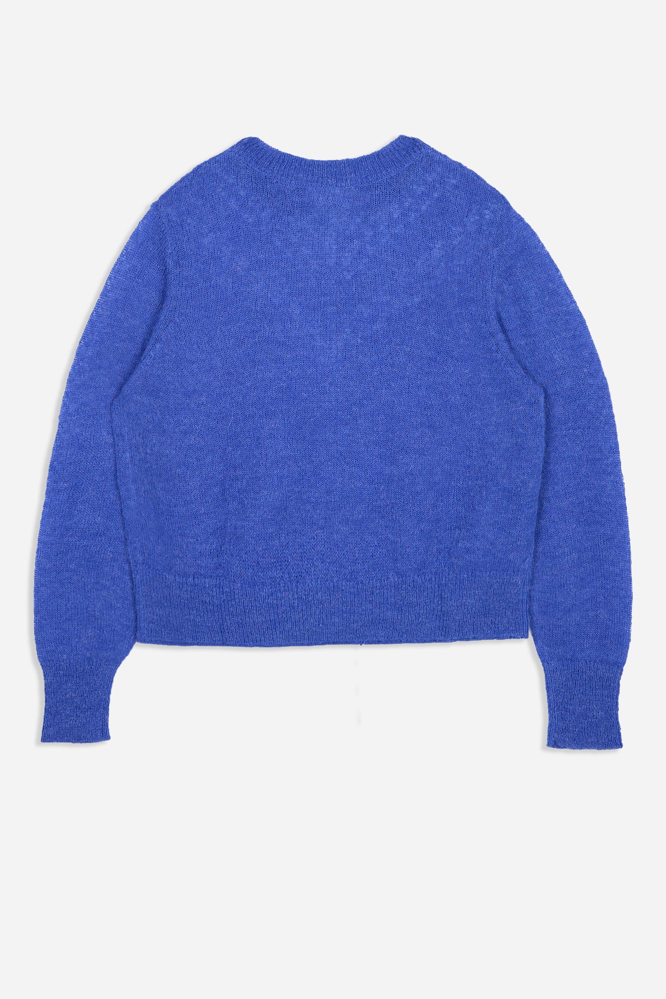 Electric Blue Pointelle Knit Sweater