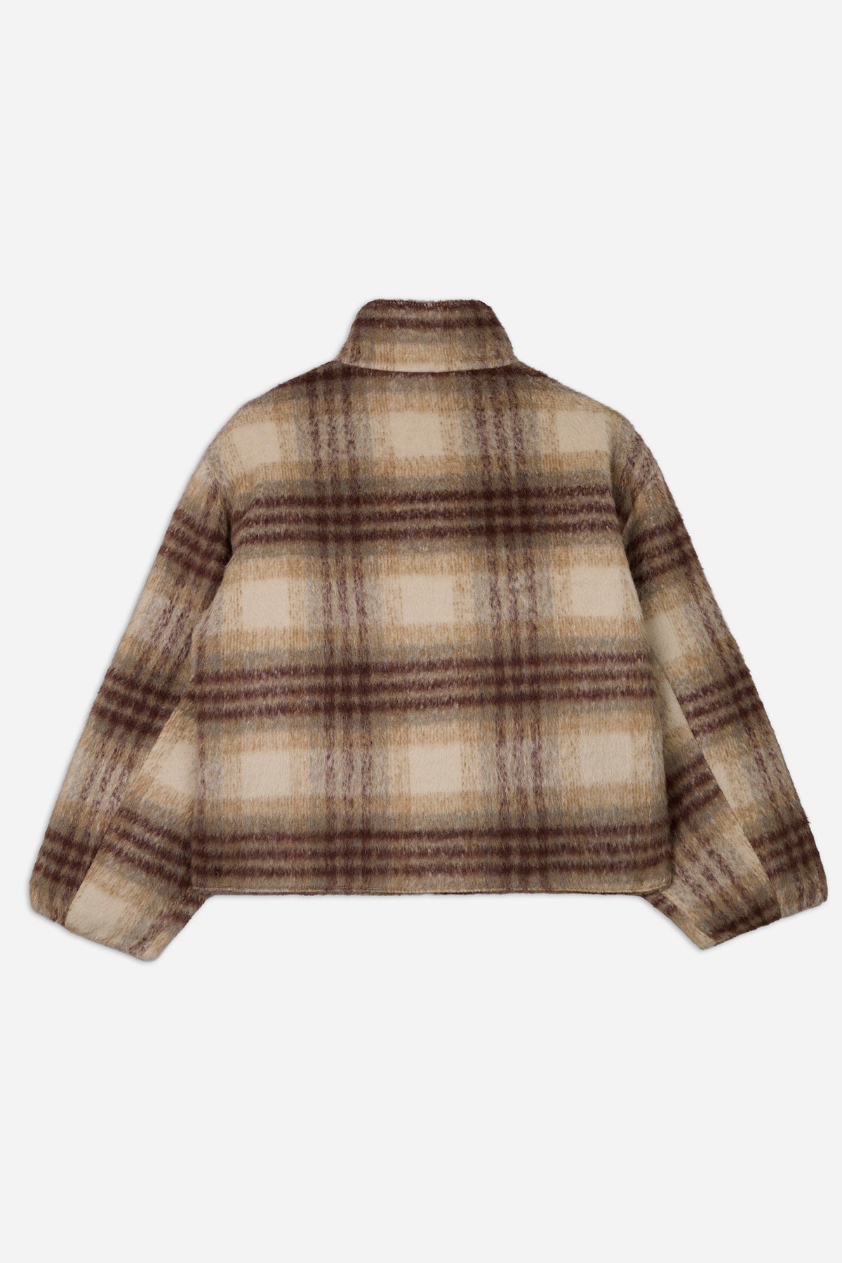 Plaid Wool Coat