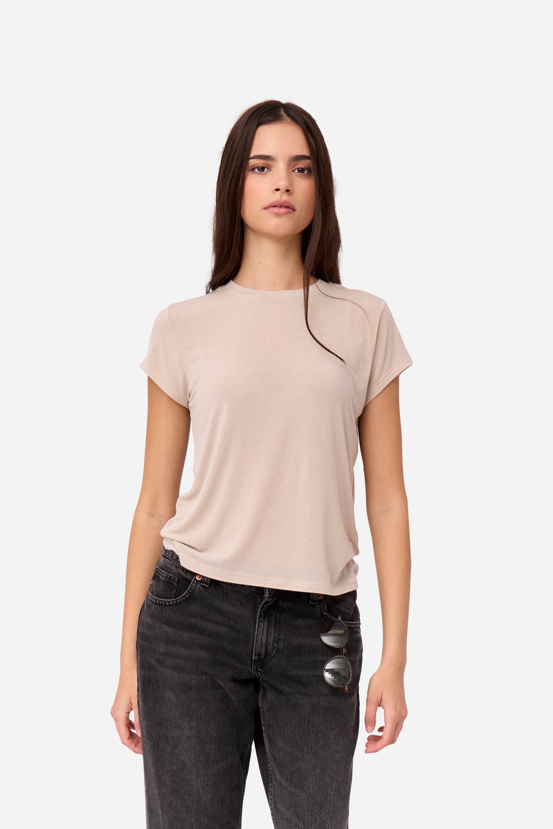 Beige Cashmere T-shirt