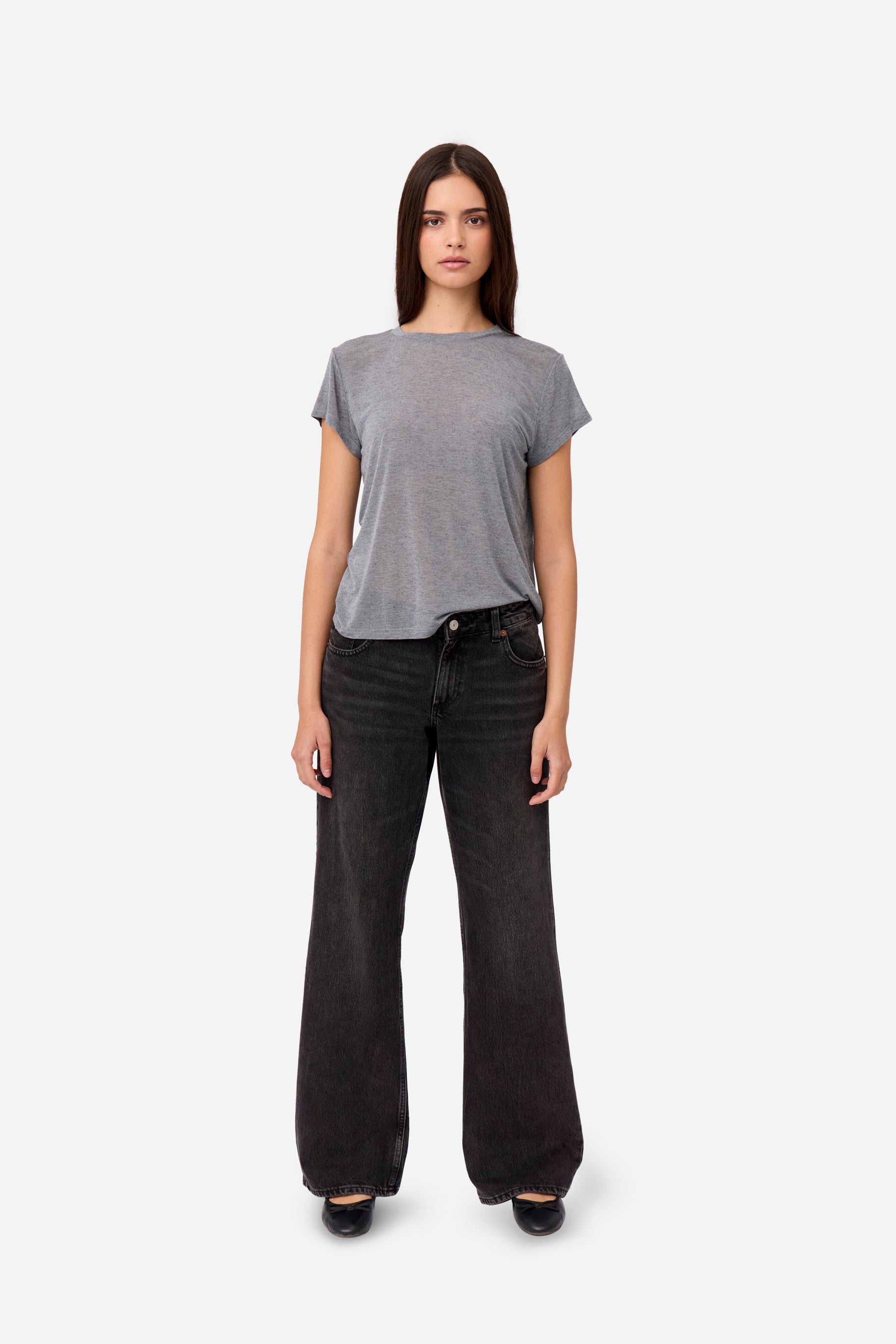 Gray Cashmere T-shirt
