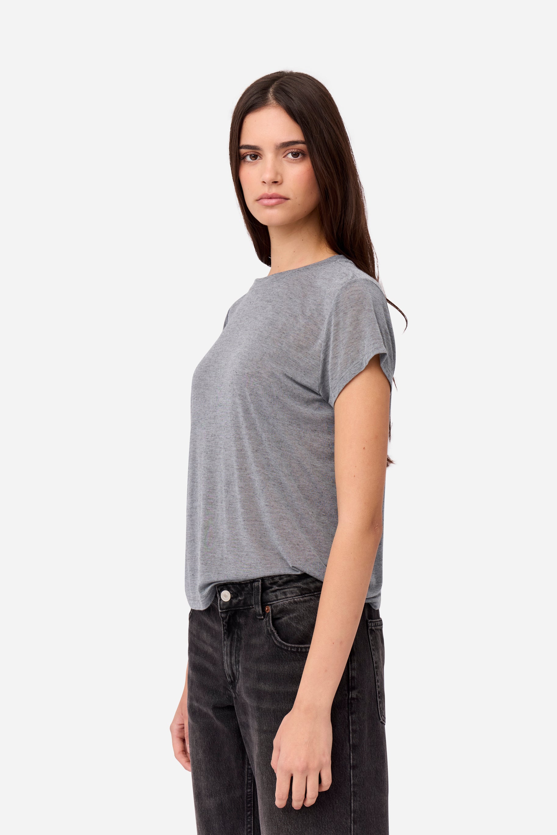Gray Cashmere T-shirt
