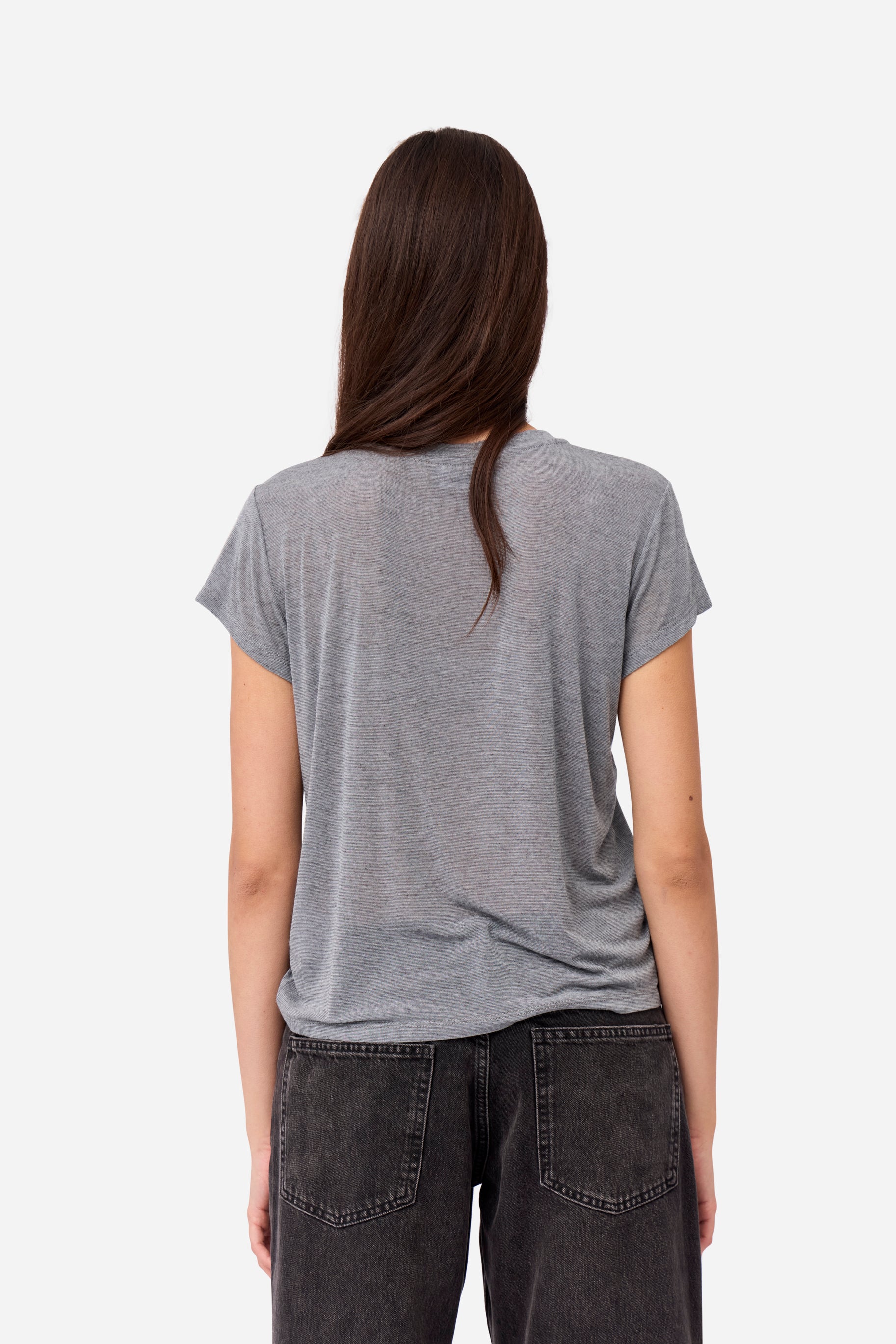 Gray Cashmere T-shirt