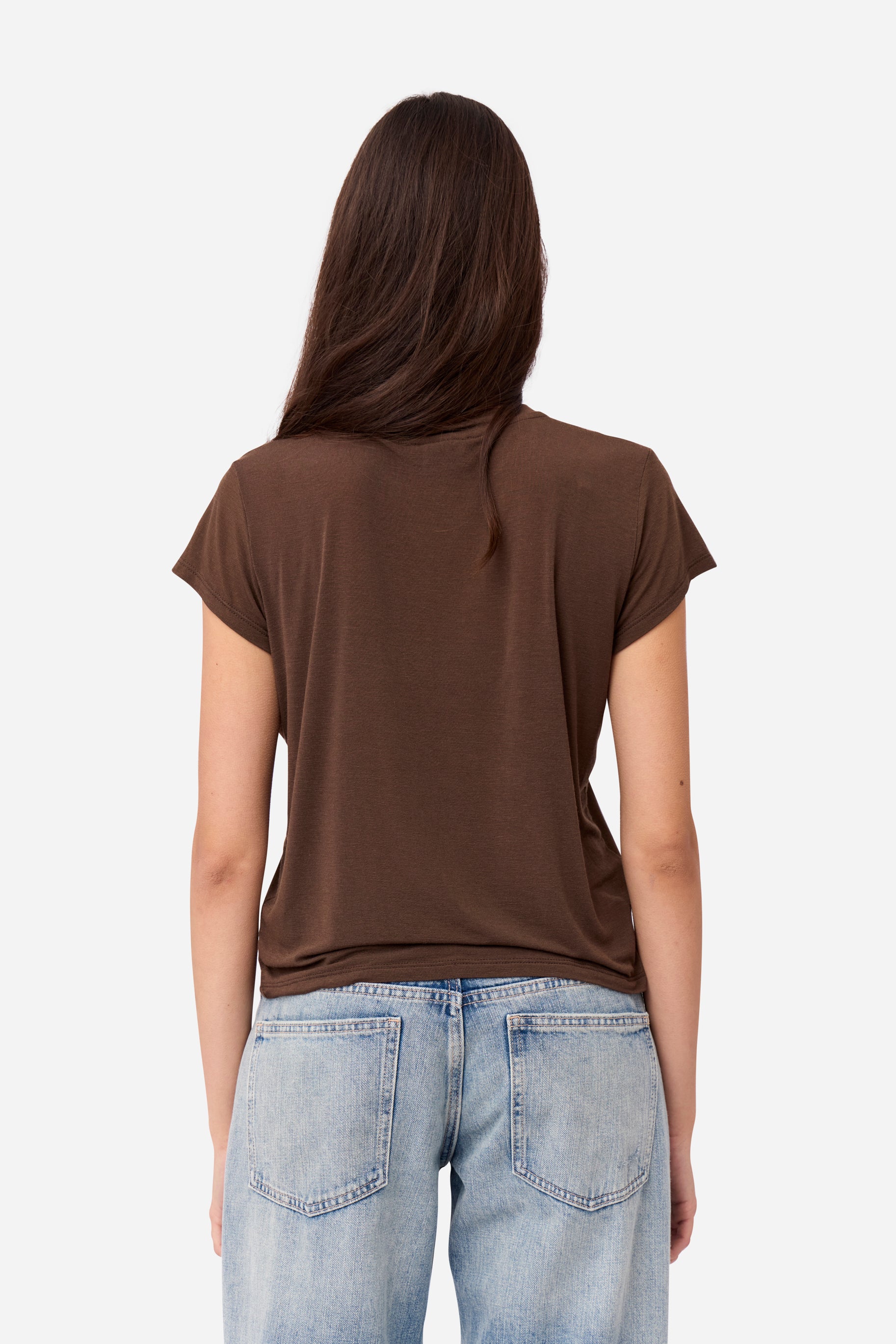 Brown Cashmere T-shirt