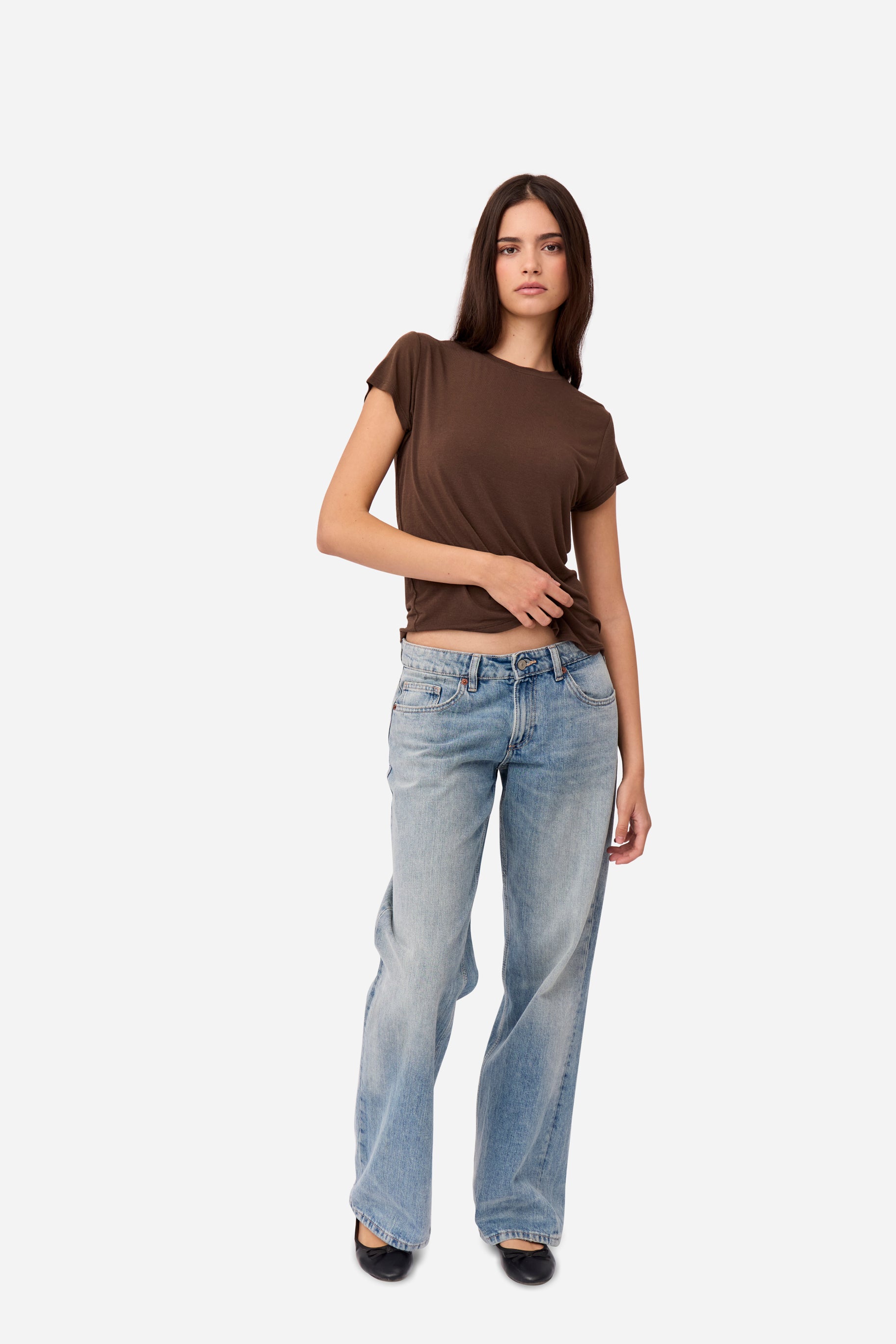 Brown Cashmere T-shirt