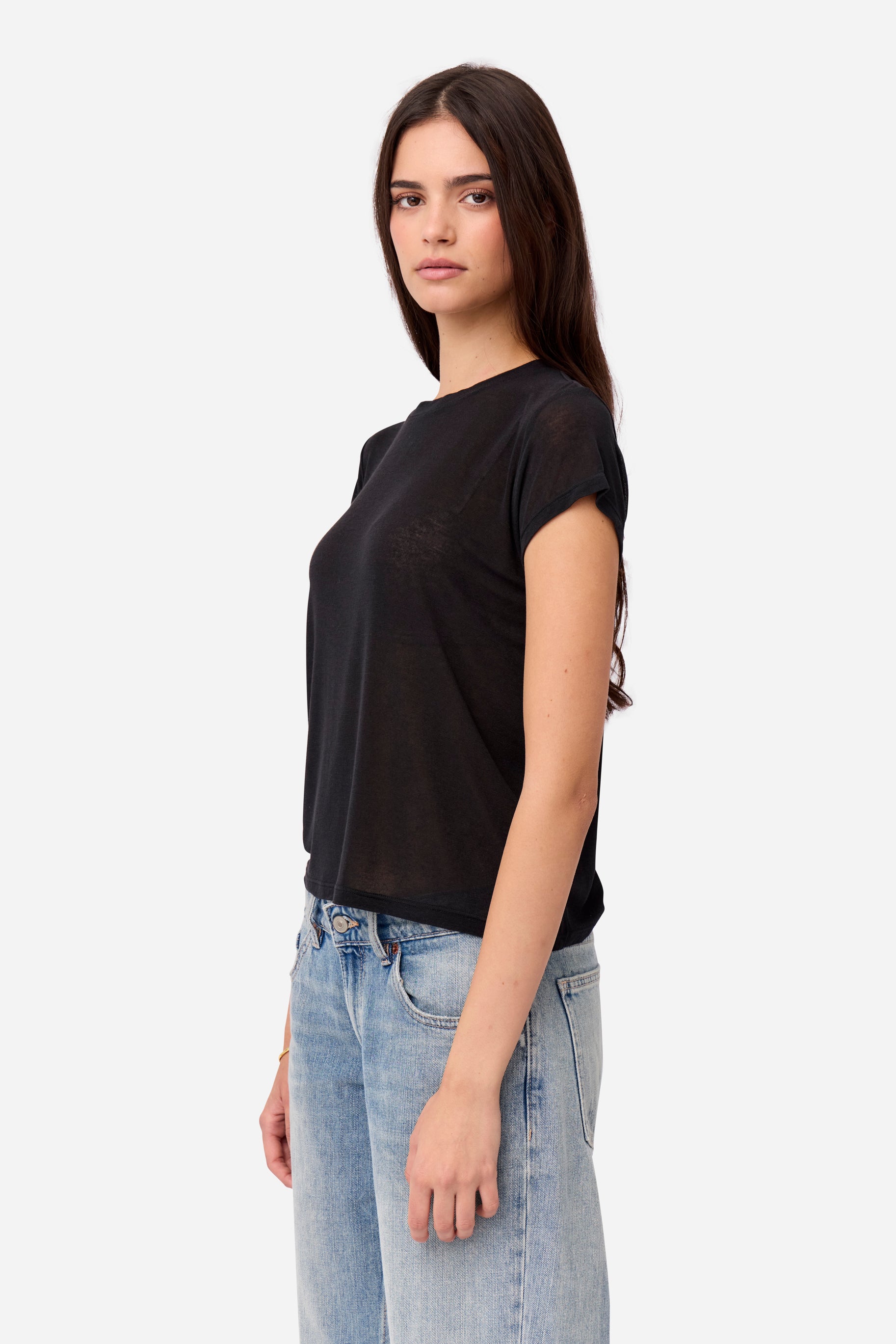 Black Cashmere T-shirt