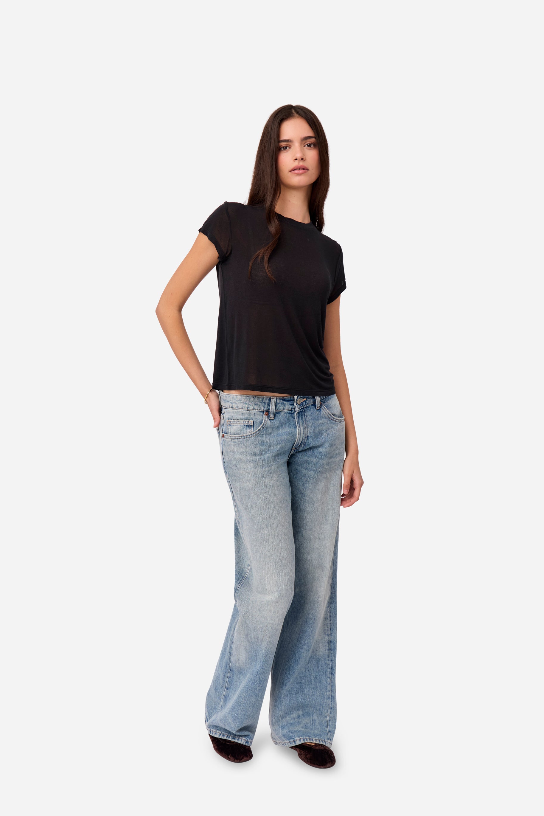 Black Cashmere T-shirt