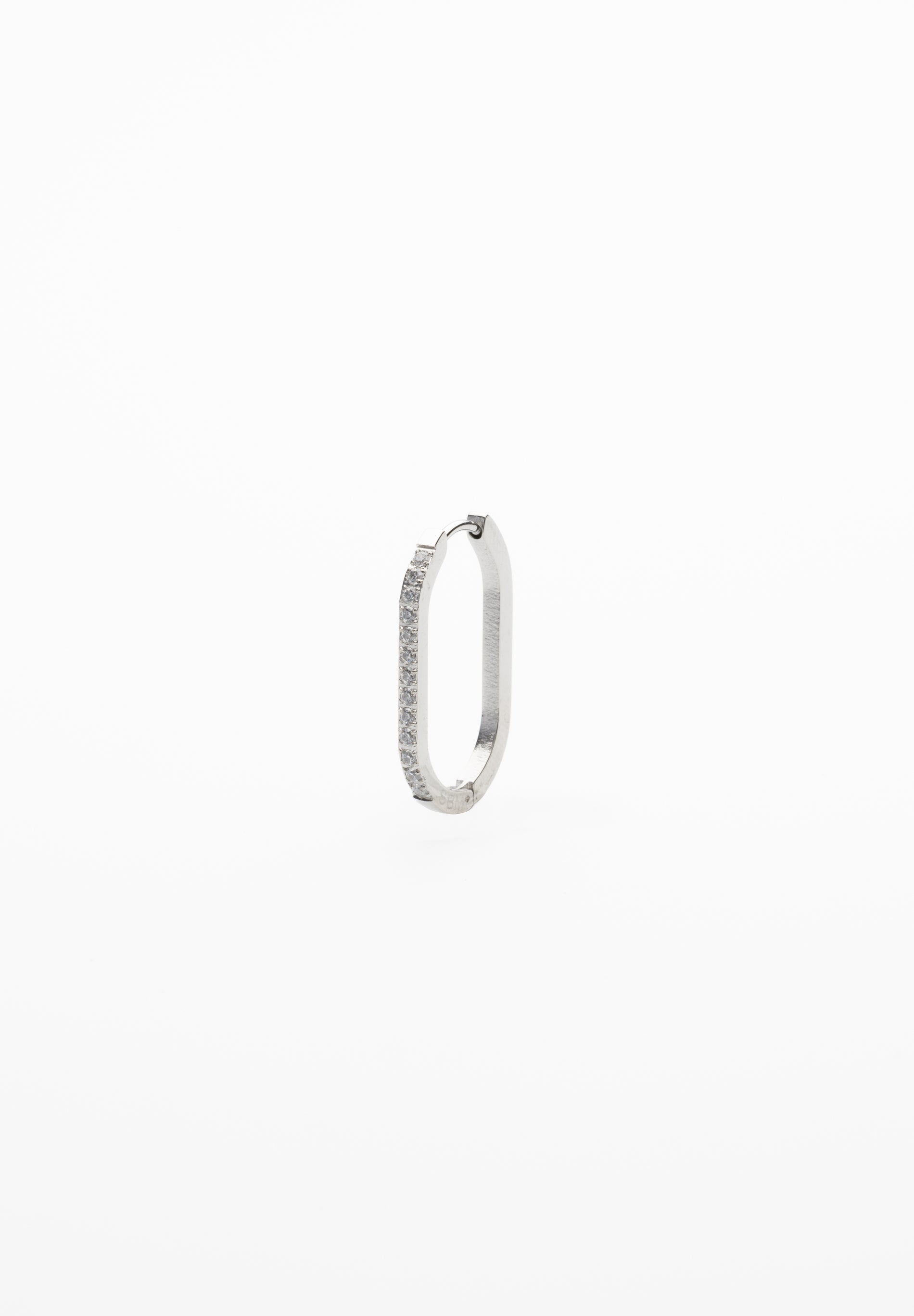 Oval Zircon Earring (Unit)