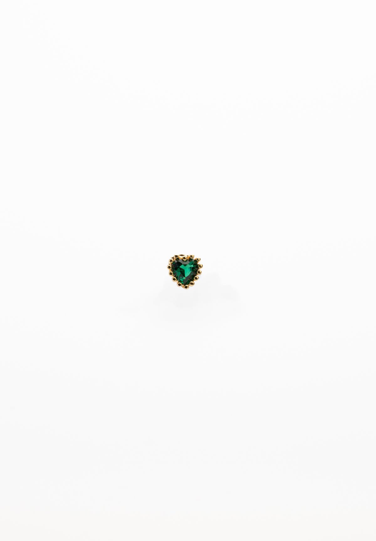 Mini Pendiente Corazón Verde
