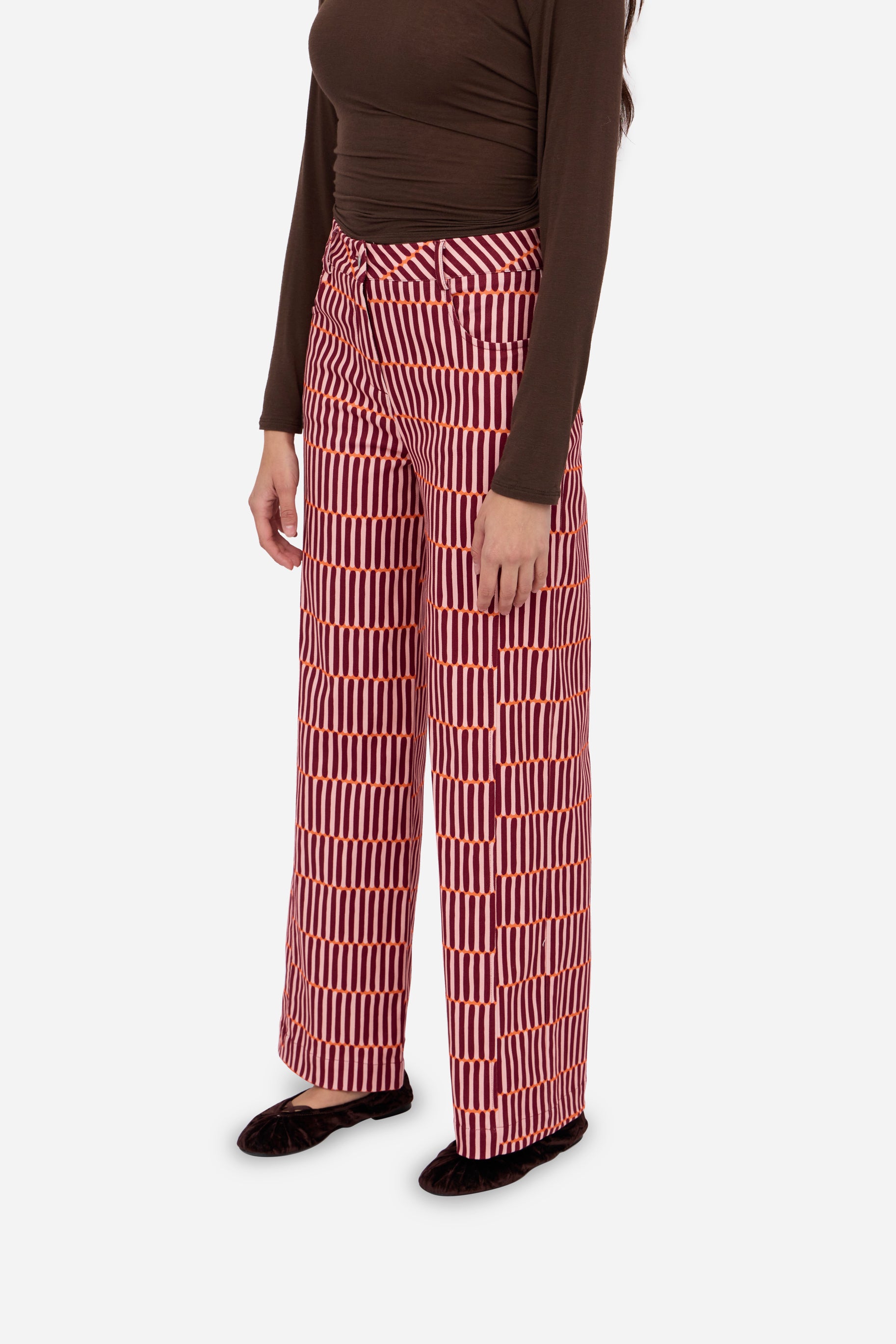 Berry Straight Trousers