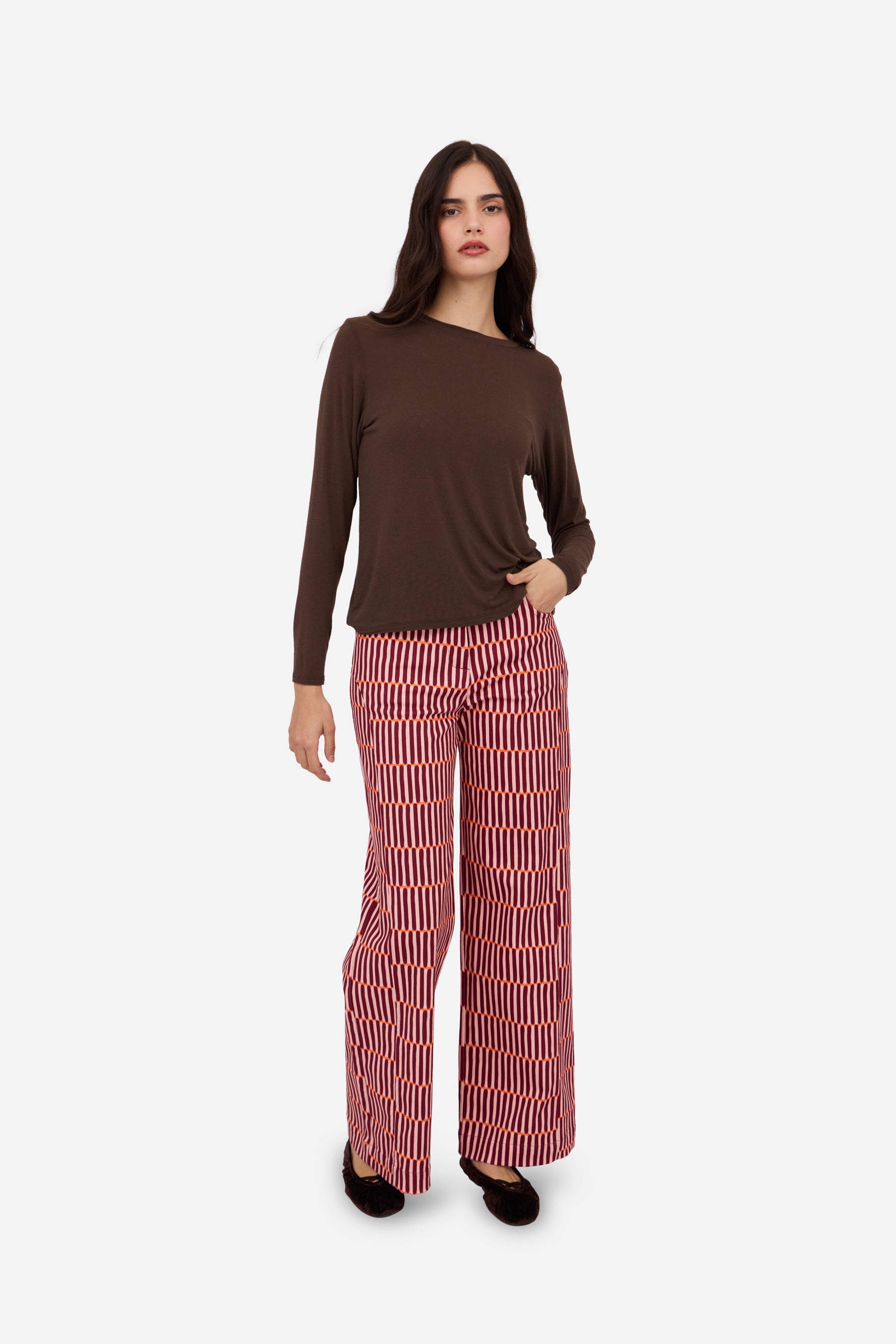Berry Straight Trousers