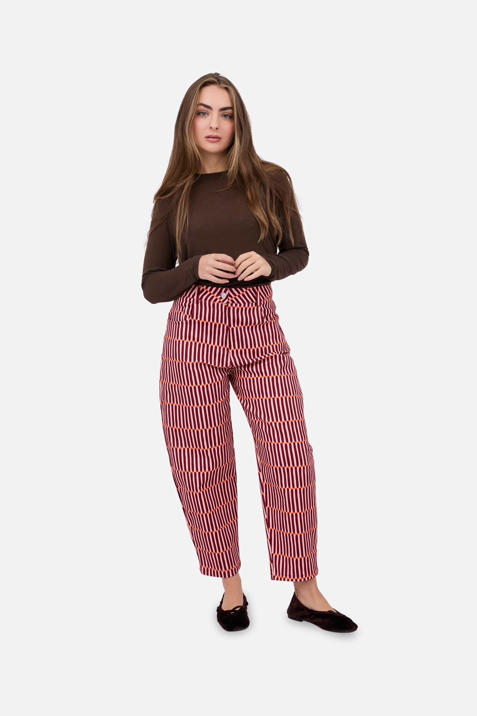 Berry Balloon Trousers