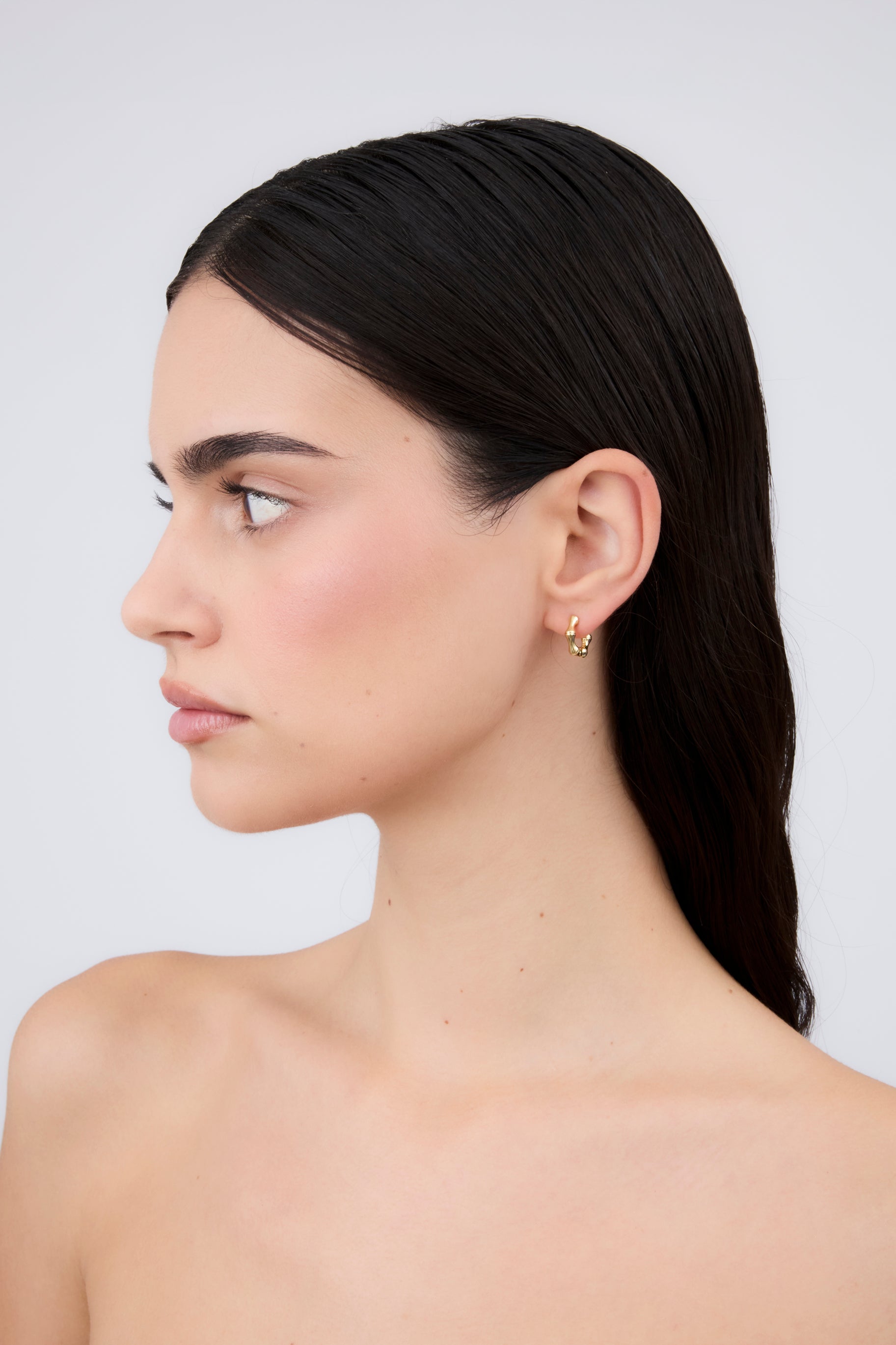 Mini créoles en bambou 7 mm