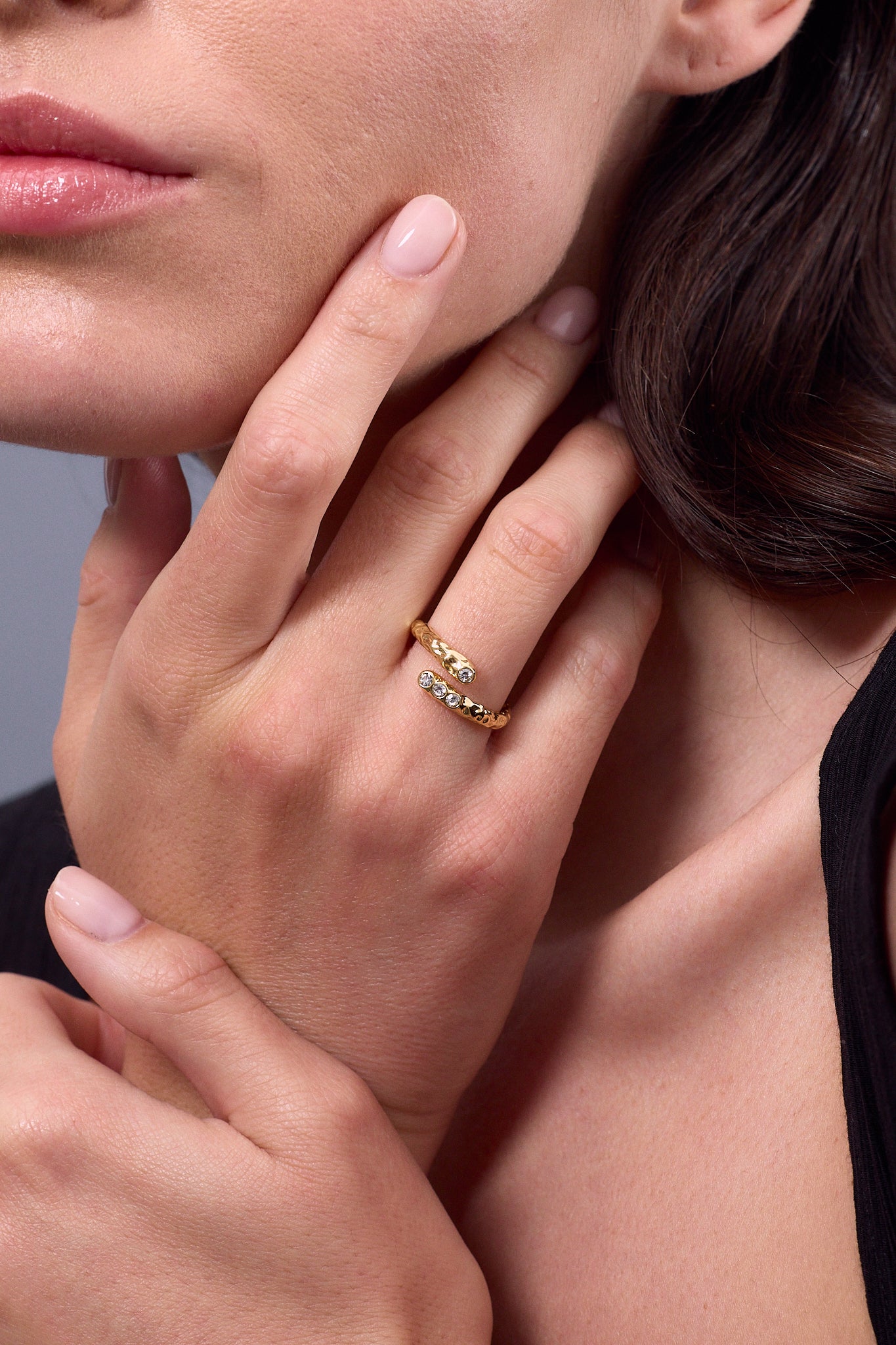 Bague double irrégulière