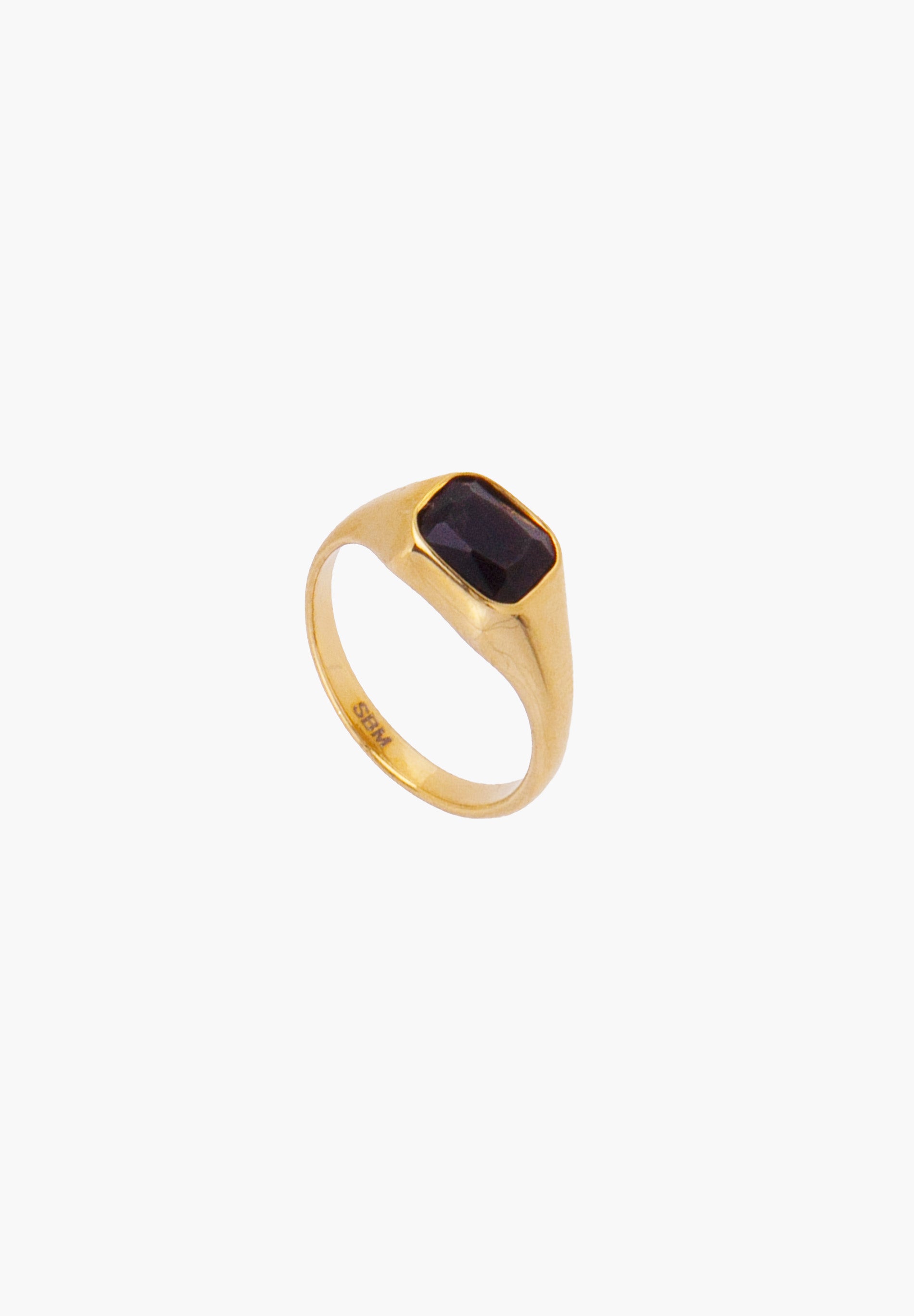 Anillo Rectángulo Negro