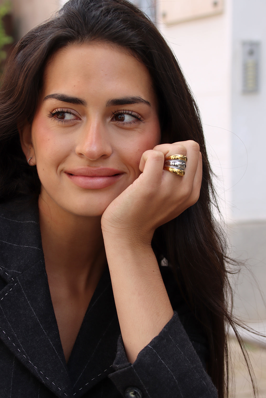 Bague bicolore