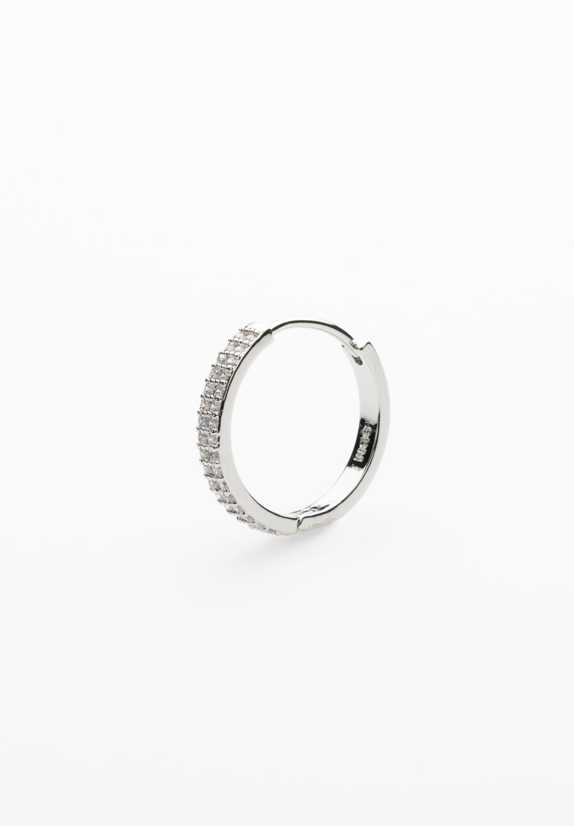 Boucle d'oreille en microzircon 16 mm