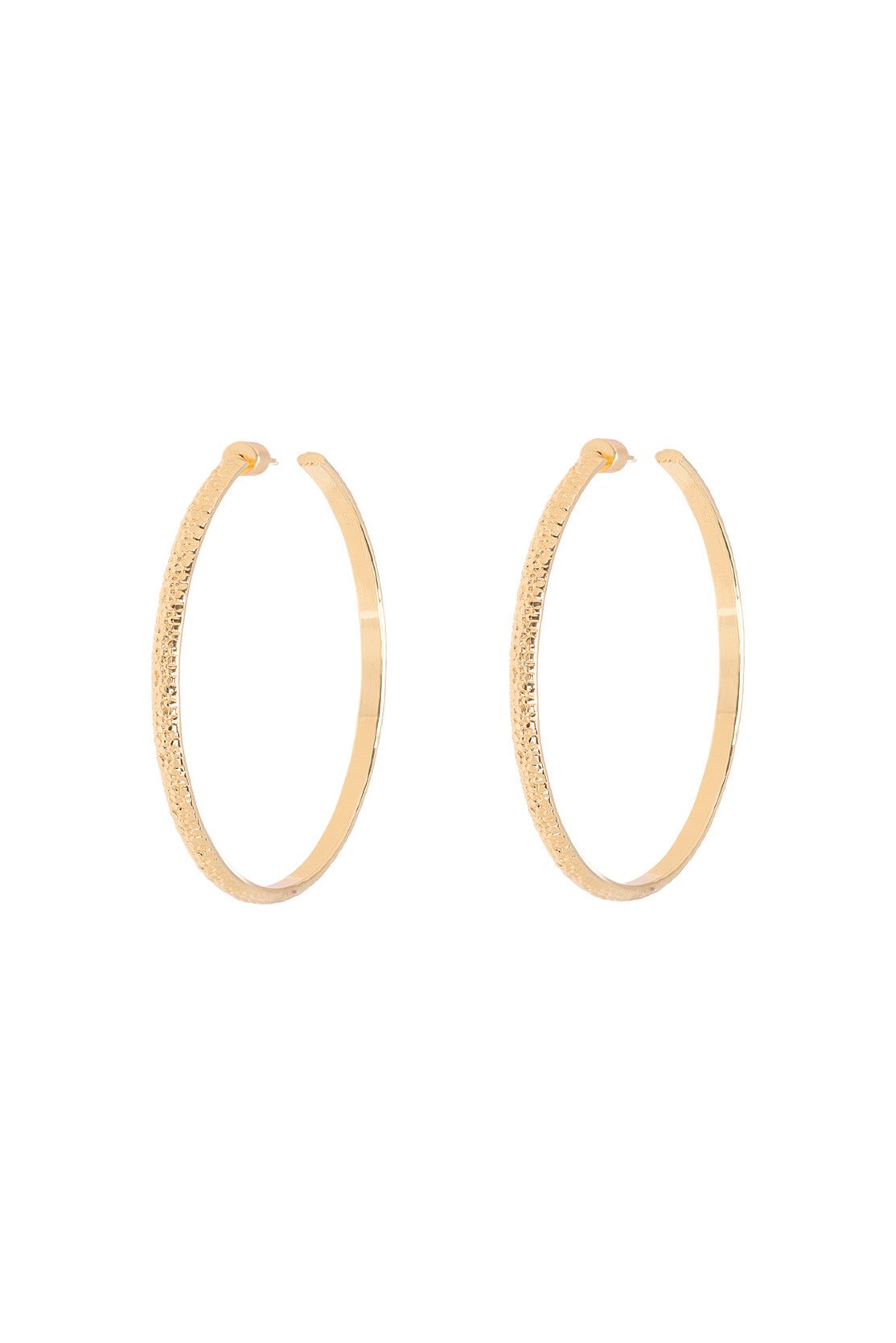 Boucles d'oreilles créoles Bubbles 6,5 cm