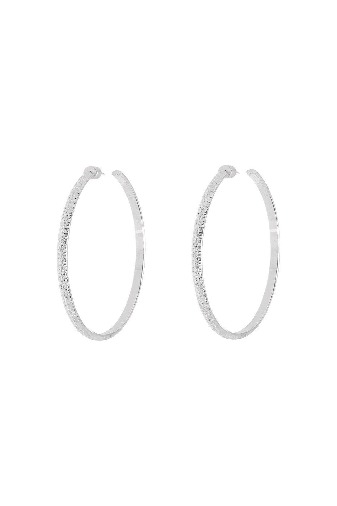 Boucles d'oreilles créoles Bubbles 6,5 cm