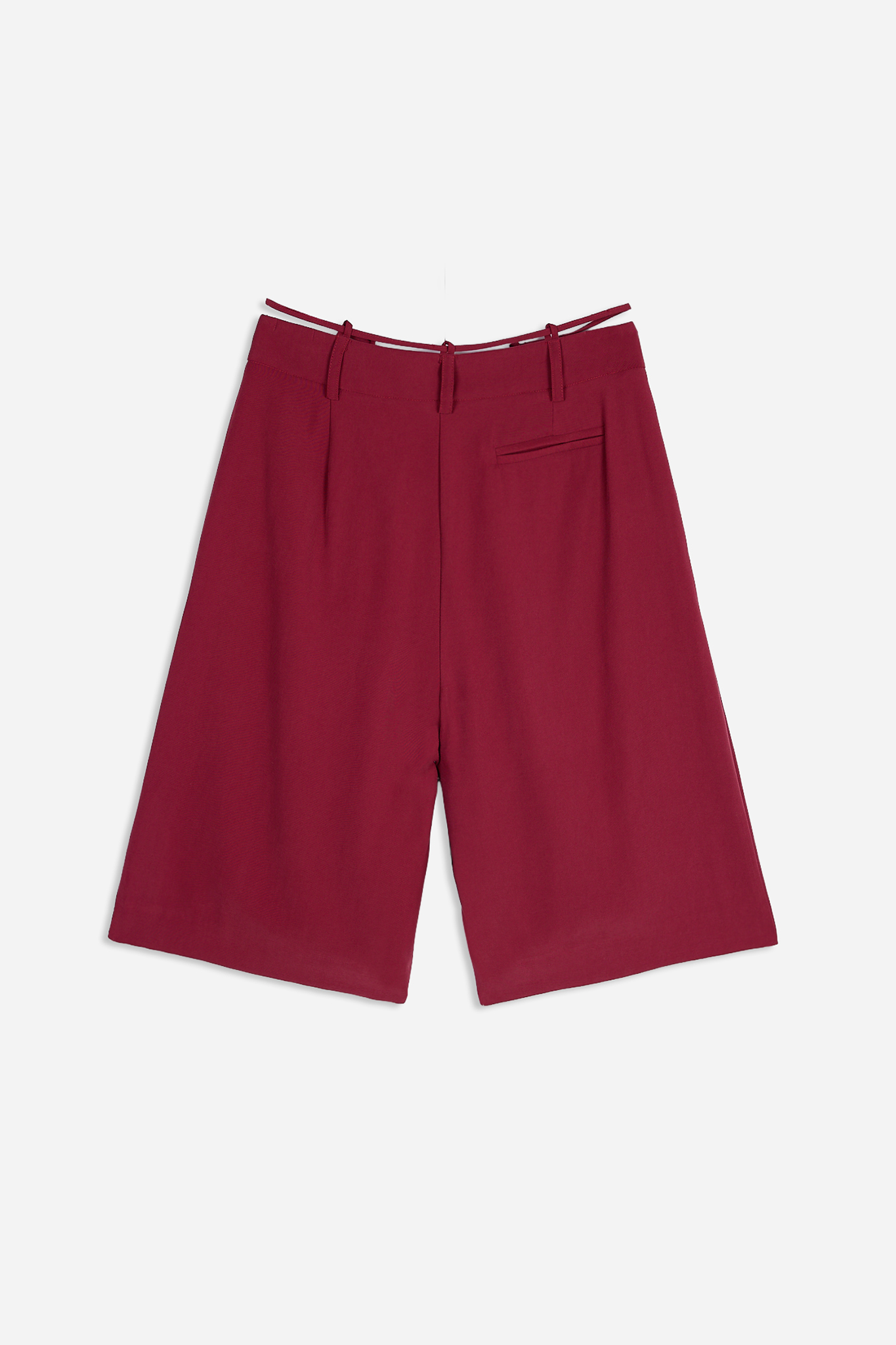 Bermudas Tencel Granate