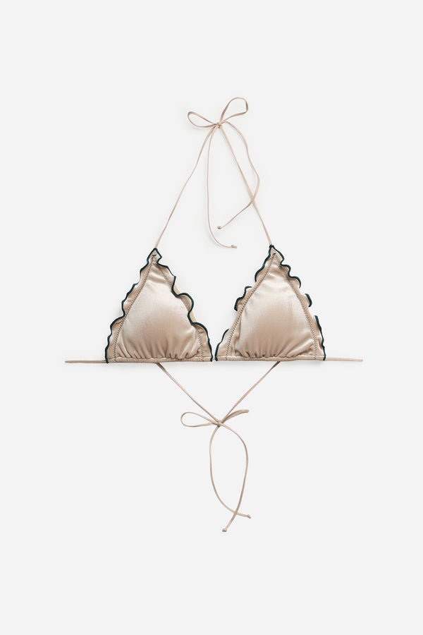 Haut de Bikini Velvet Champagne