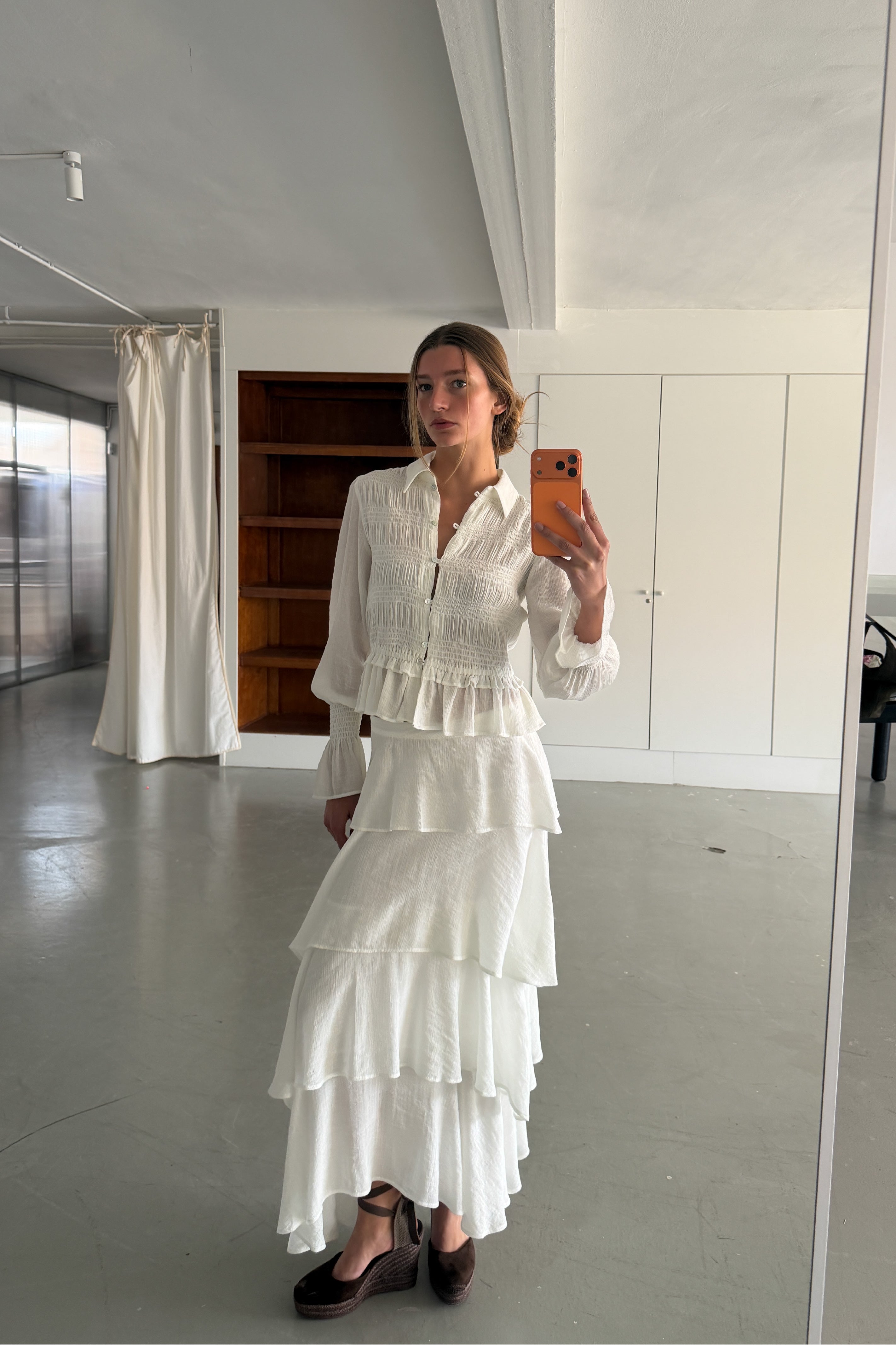 Blusa Engomada Blanco