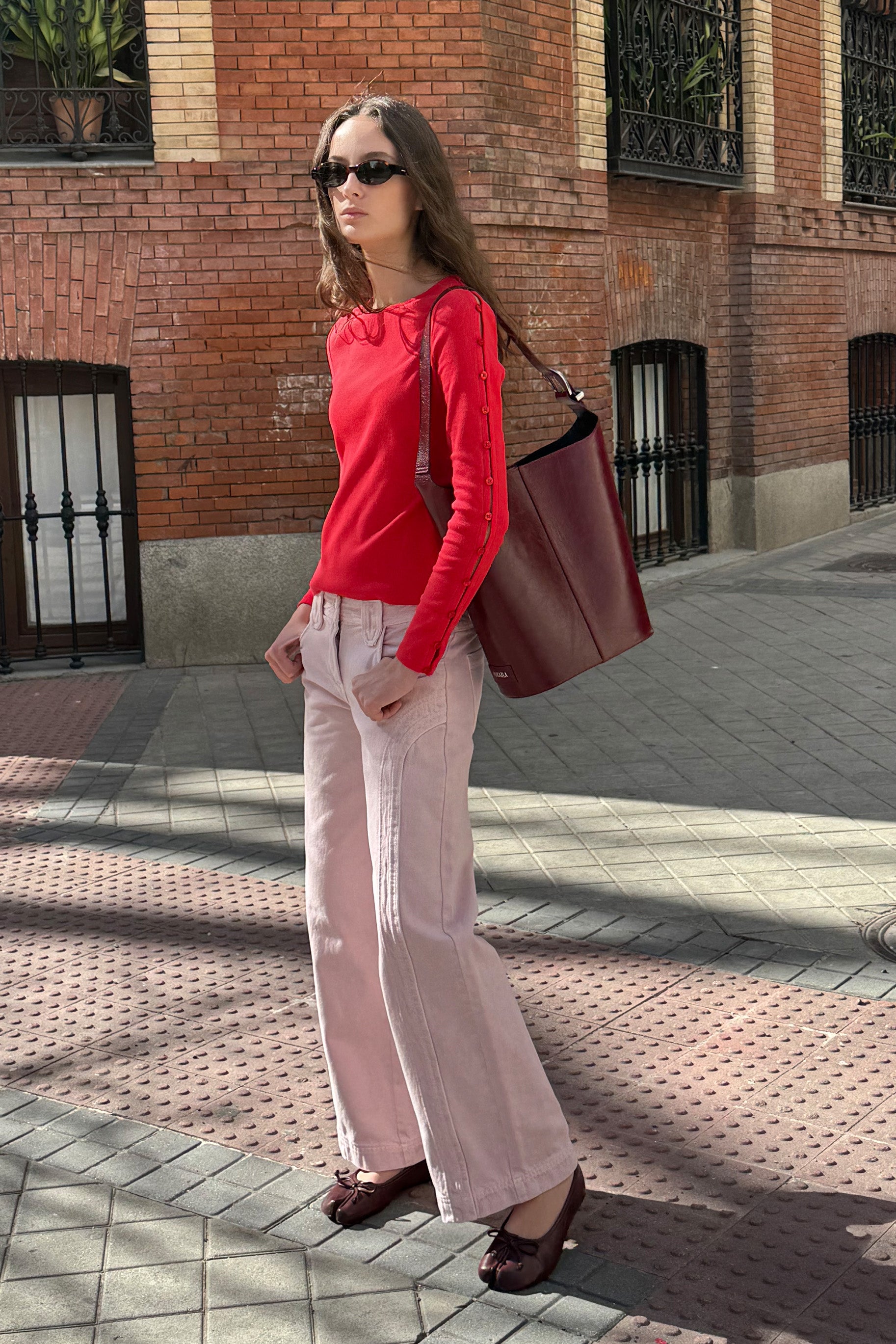 Bolso Saco Burgundy