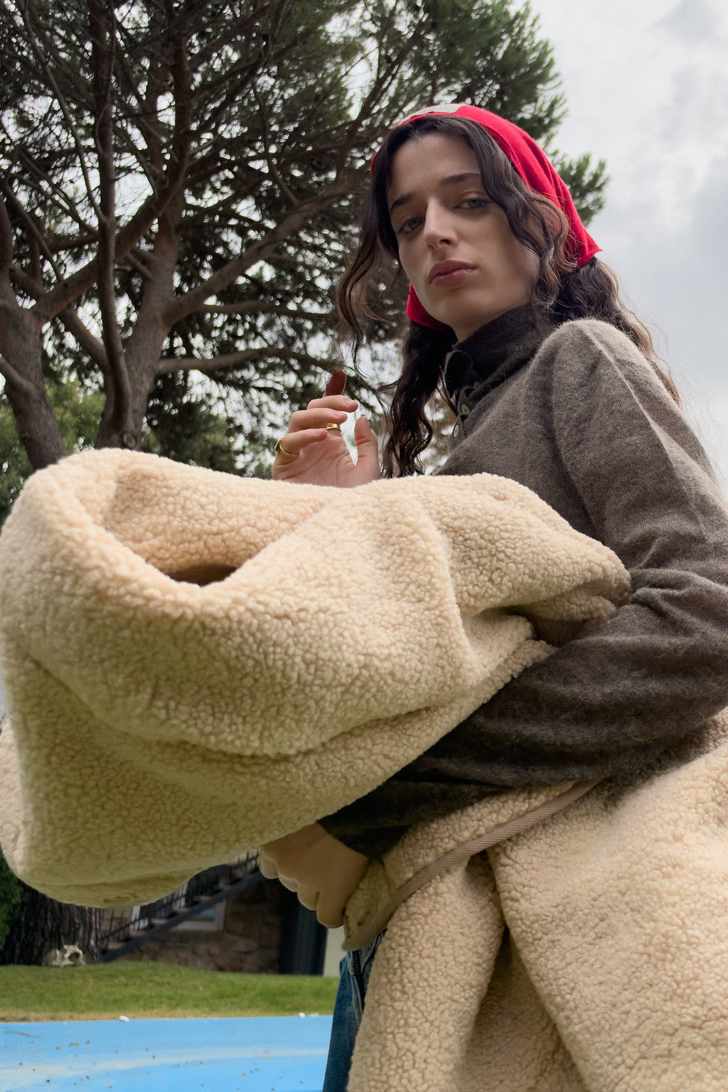 Abrigo Borrego Beige