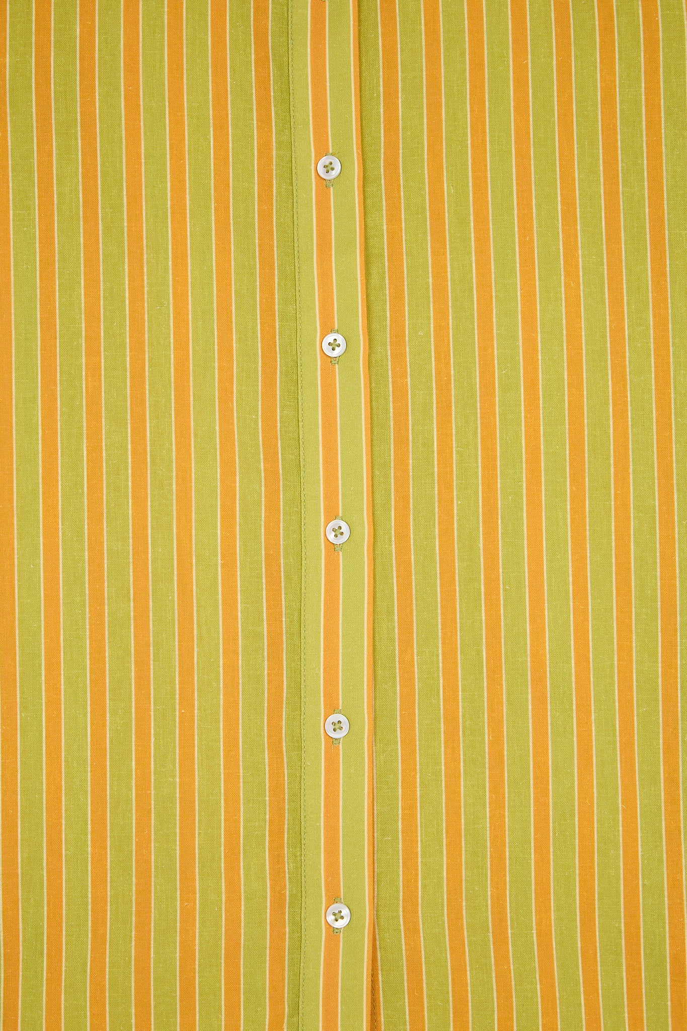 Camisa Rayas Naranja y Verde