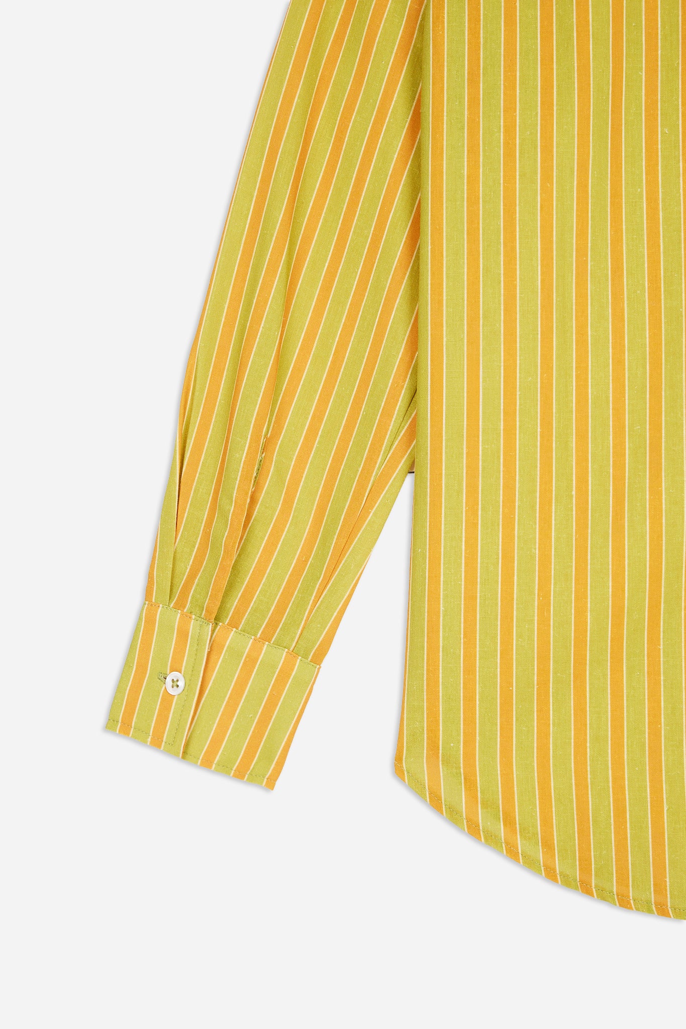 Camisa Rayas Naranja y Verde