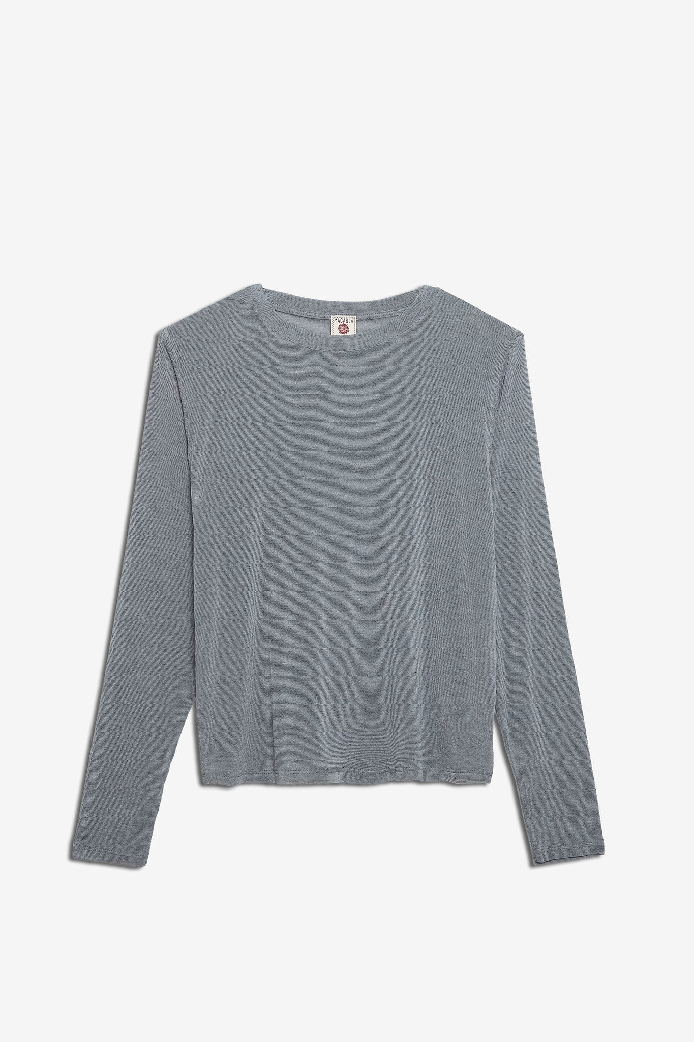 Camiseta Cashmere Manga Larga Gris