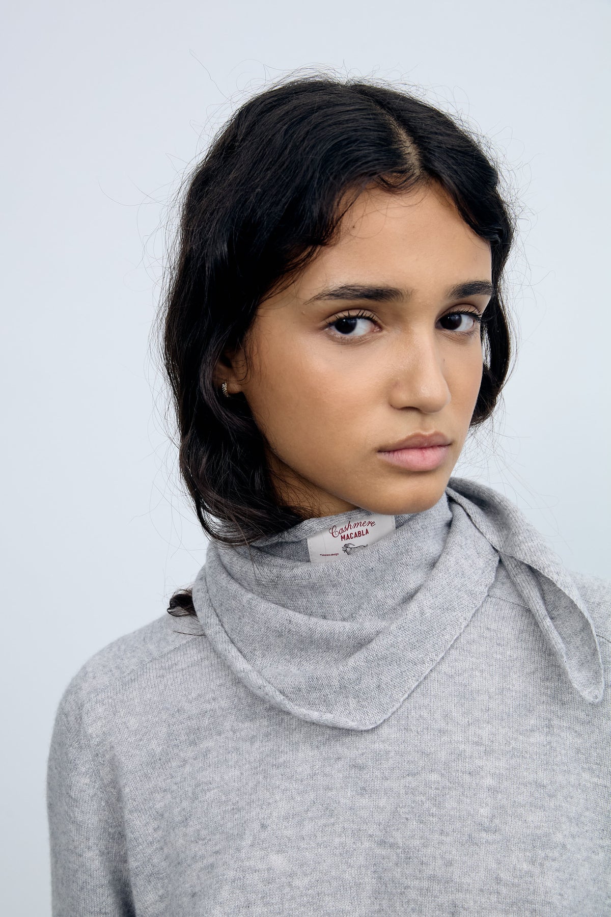 Bandana Mini Cashmere Gris