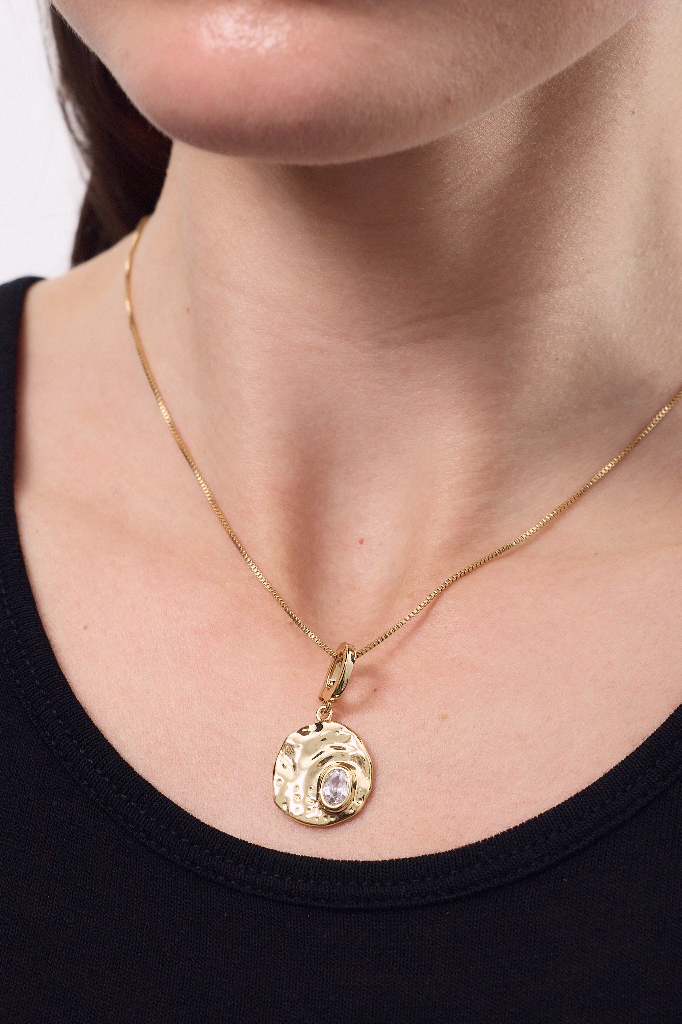 Zirconia Medal Charm
