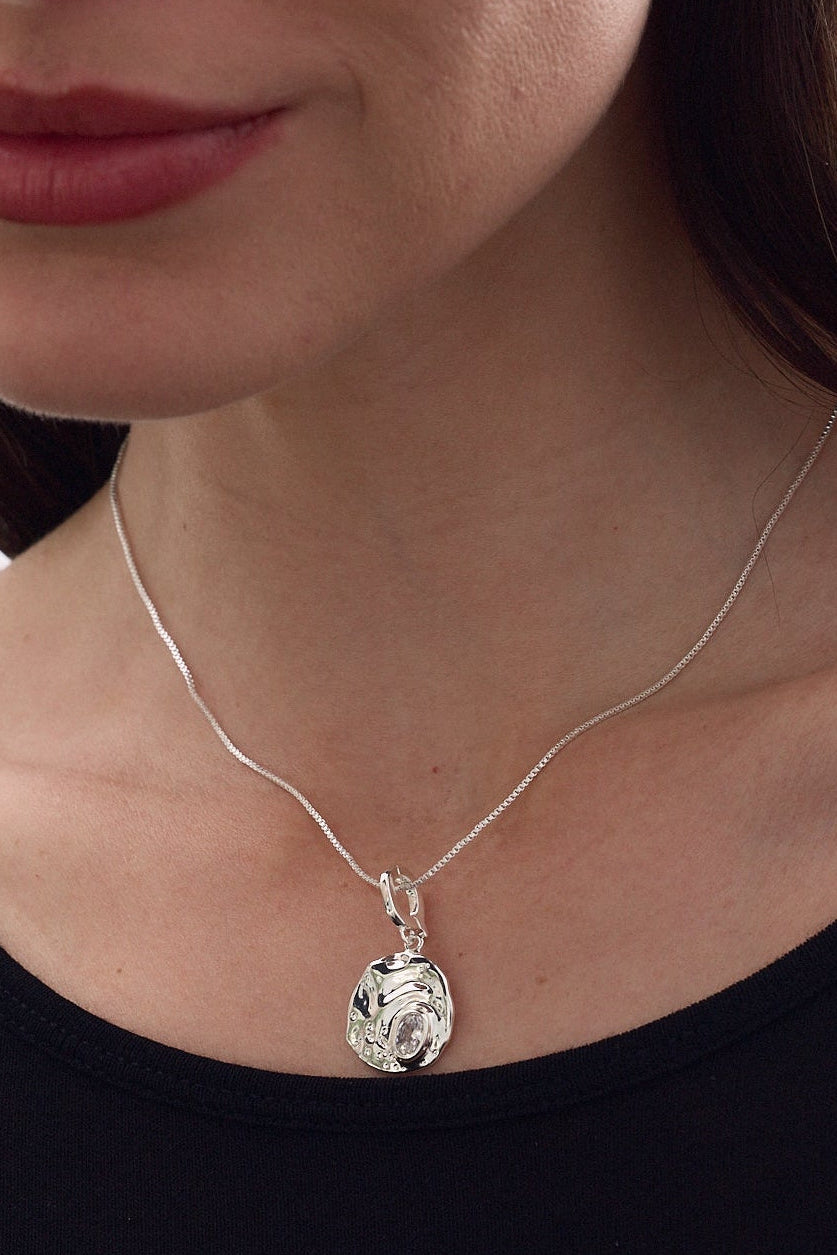 Zirconia Medal Charm