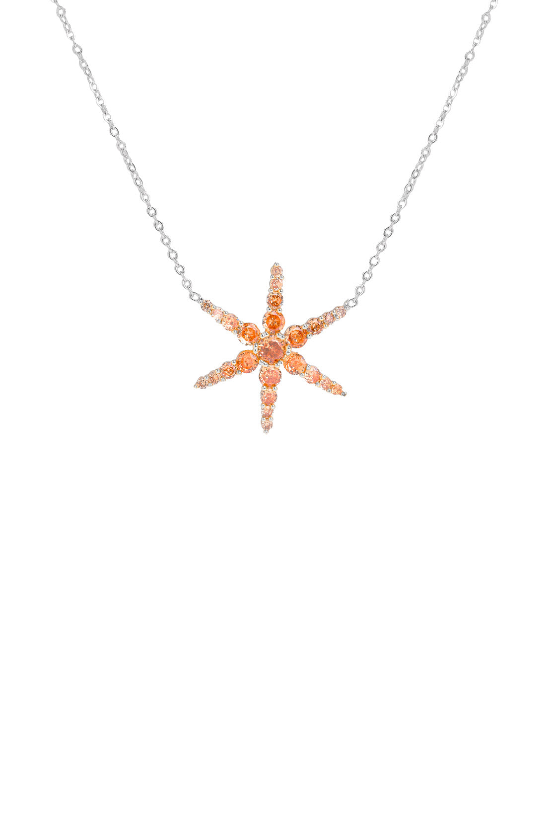 Collier étoile marron