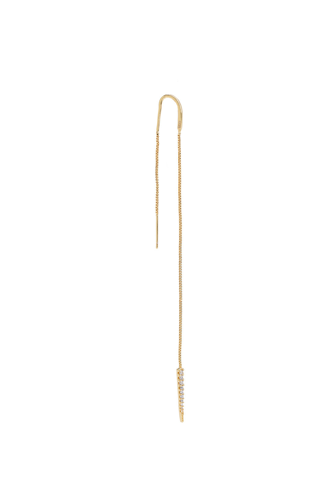 Boucle d'oreille évasée à double chaîne (unité)